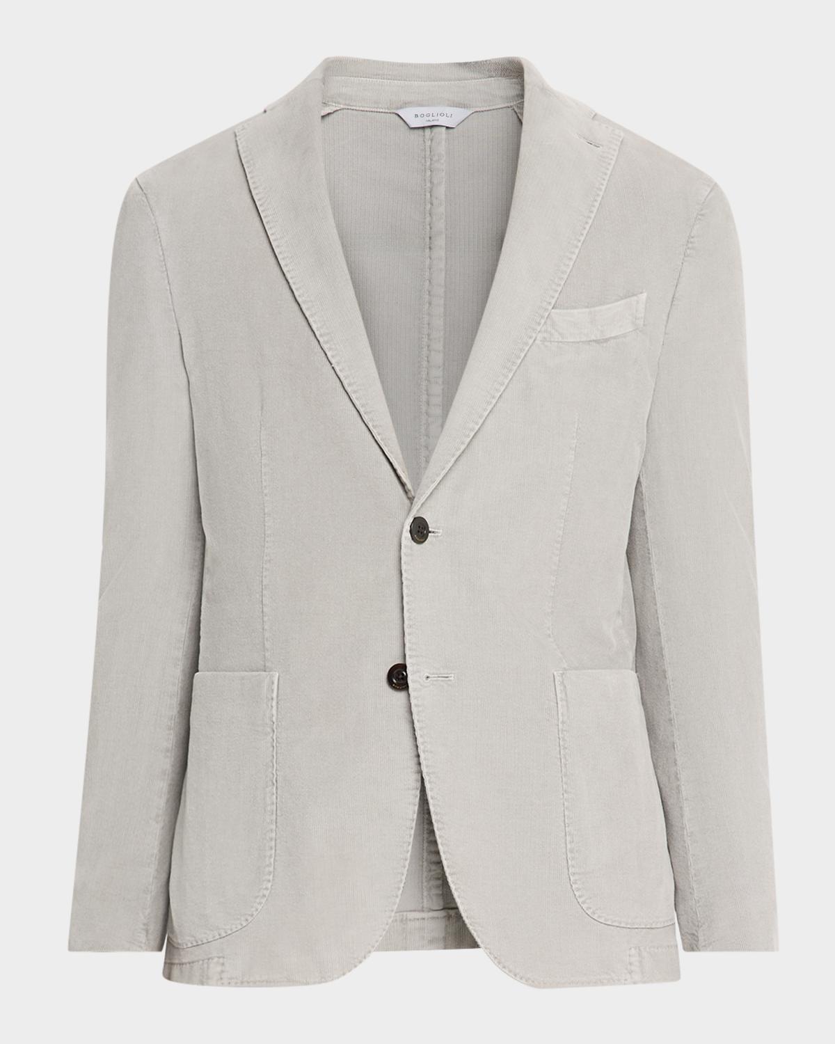 Boglioli Men's Corduroy Two-Button Jacket