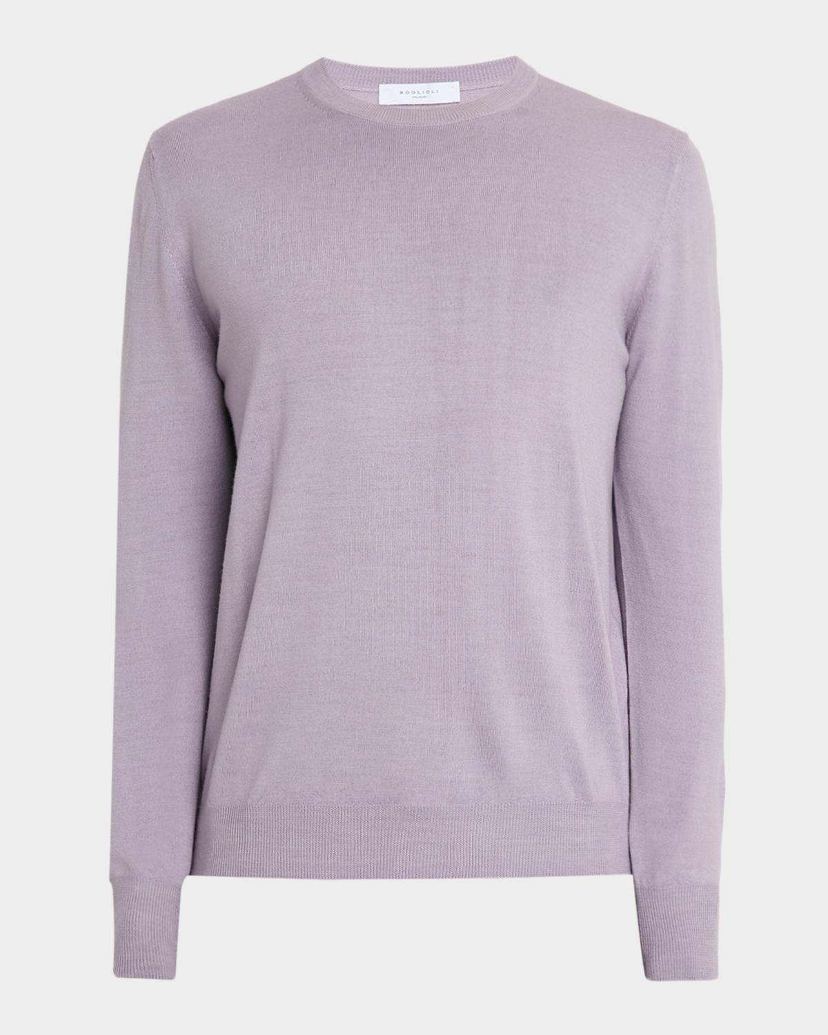 Boglioli Men's Wool Knit Classic-Fit Crewneck Sweater