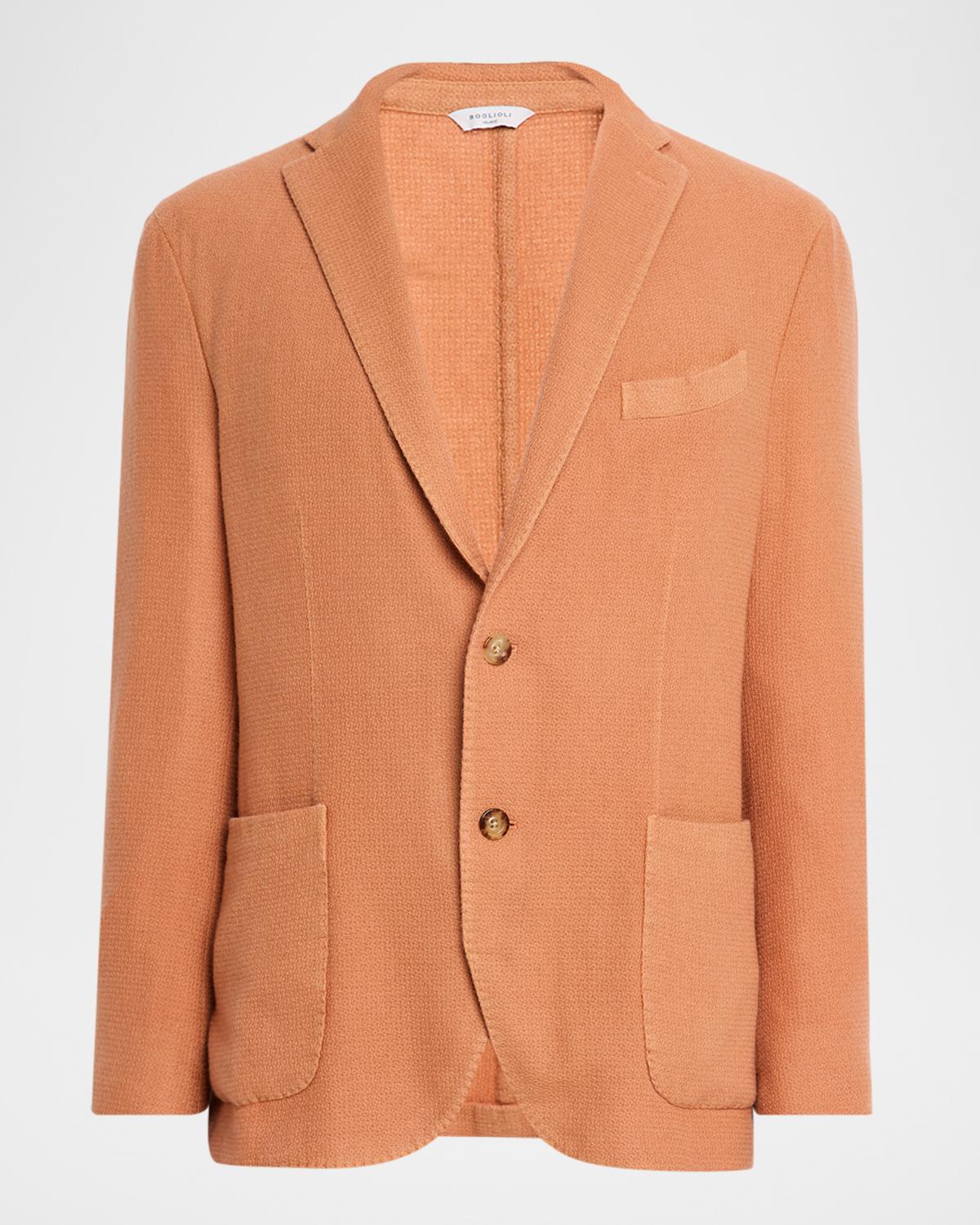Boglioli Men's Textured Cashmere Two-Button Blazer