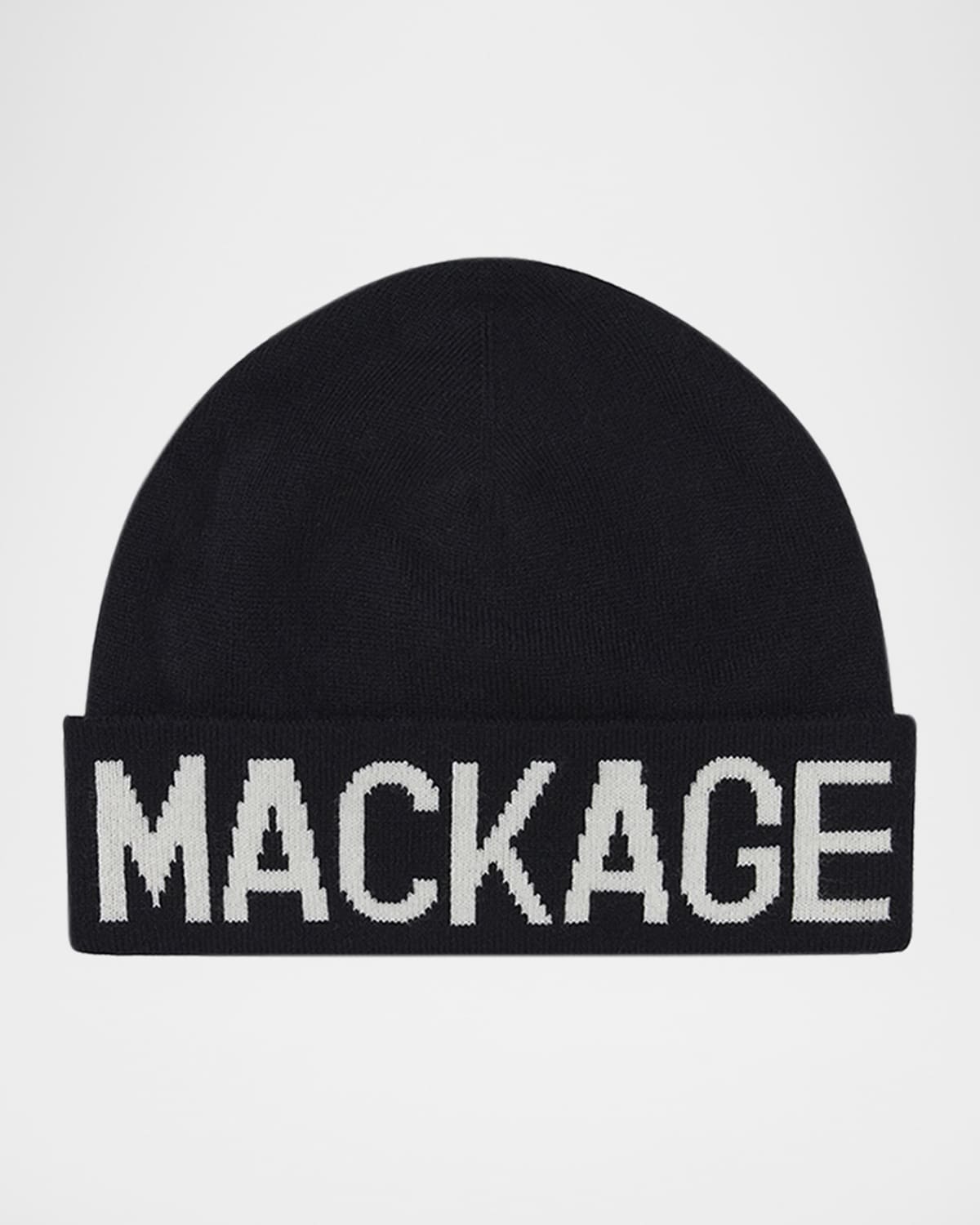 Mackage Kid 's Kiko Logo Jacquard Beanie