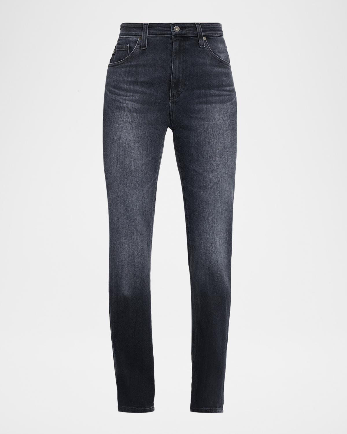 AG Jeans Mari Mid-Rise Slim Straight Jeans