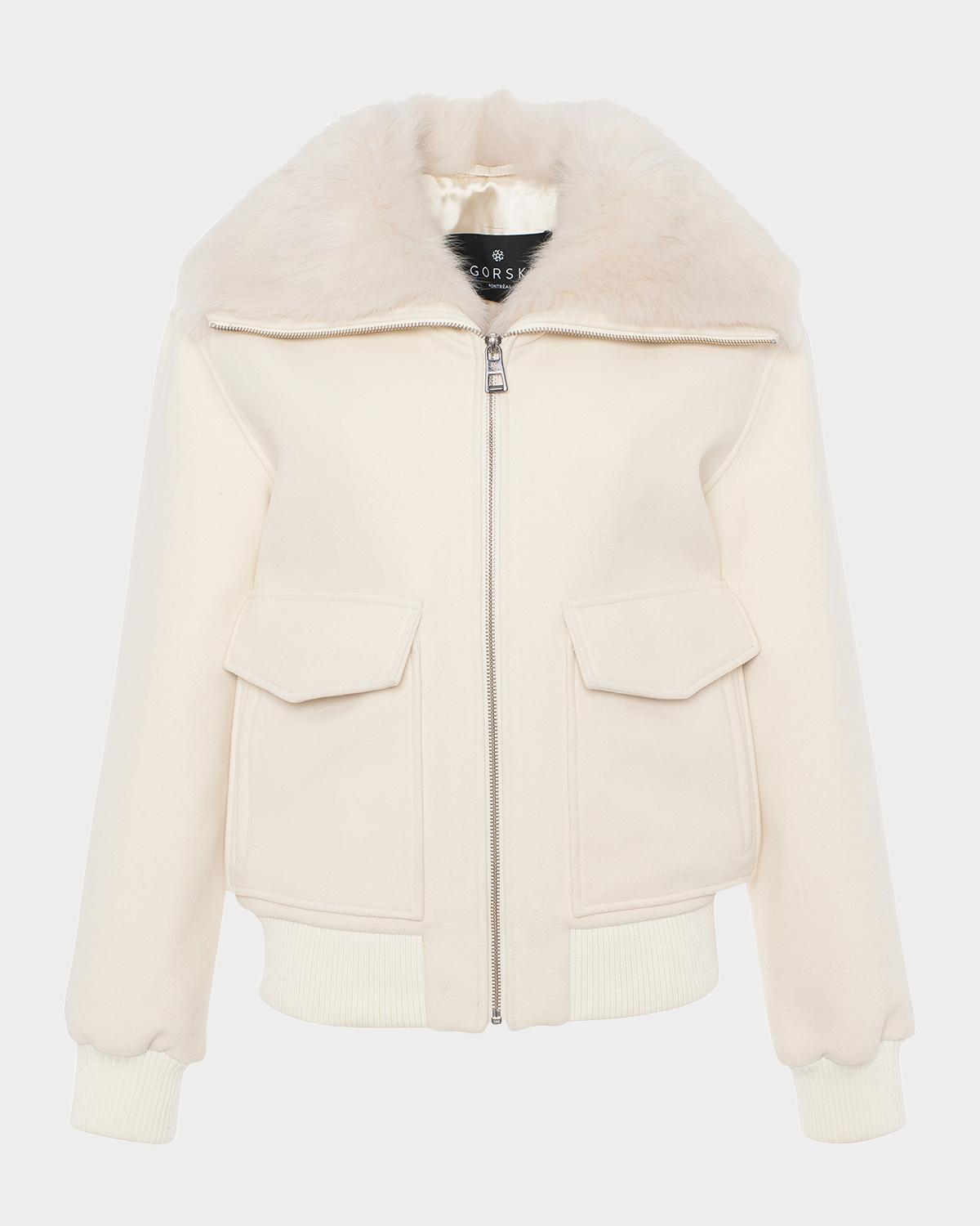 Gorski Jacket with Select Lamb Shearling Collar