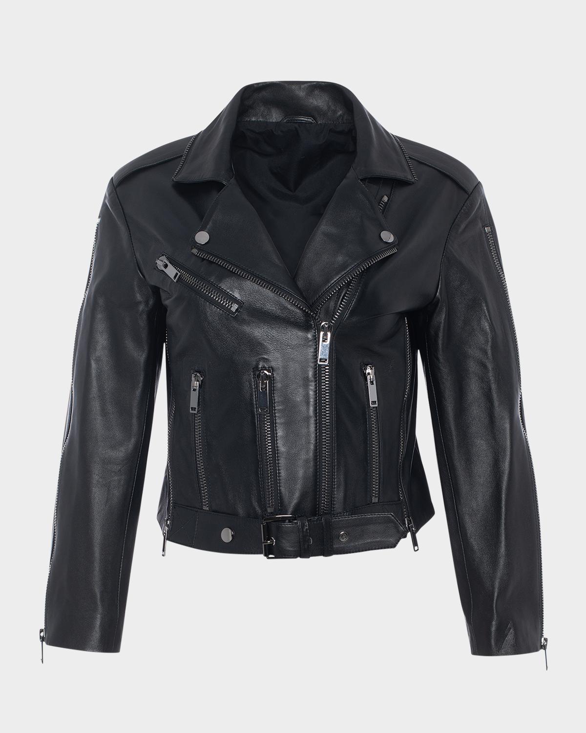 Gorski Select Leather Moto Jacket