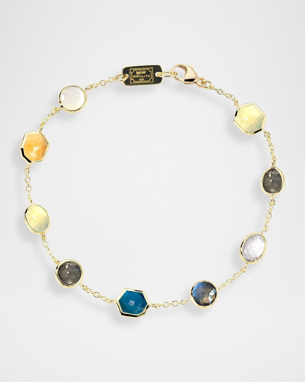 Ippolita 18K Rock Candy 9-Stone Bracelet in Arno