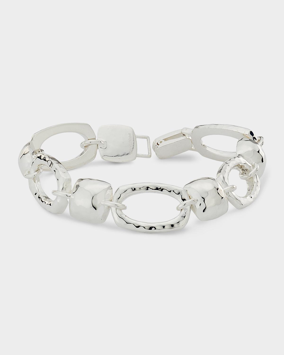Sterling Silver Classico Mixed Cushion Shapes Bracelet