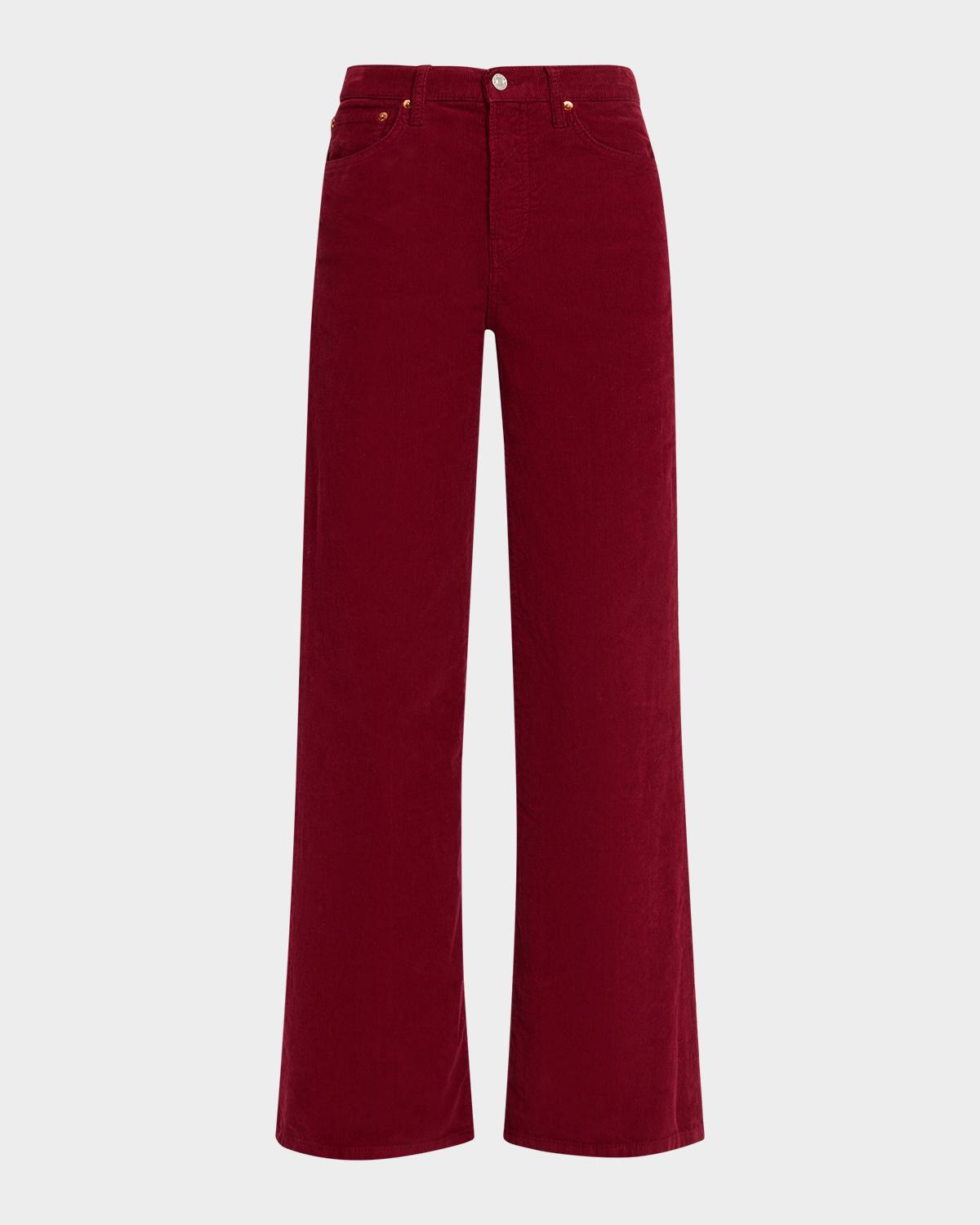 RE/DONE Studded Wide Flare Corduroy Pants