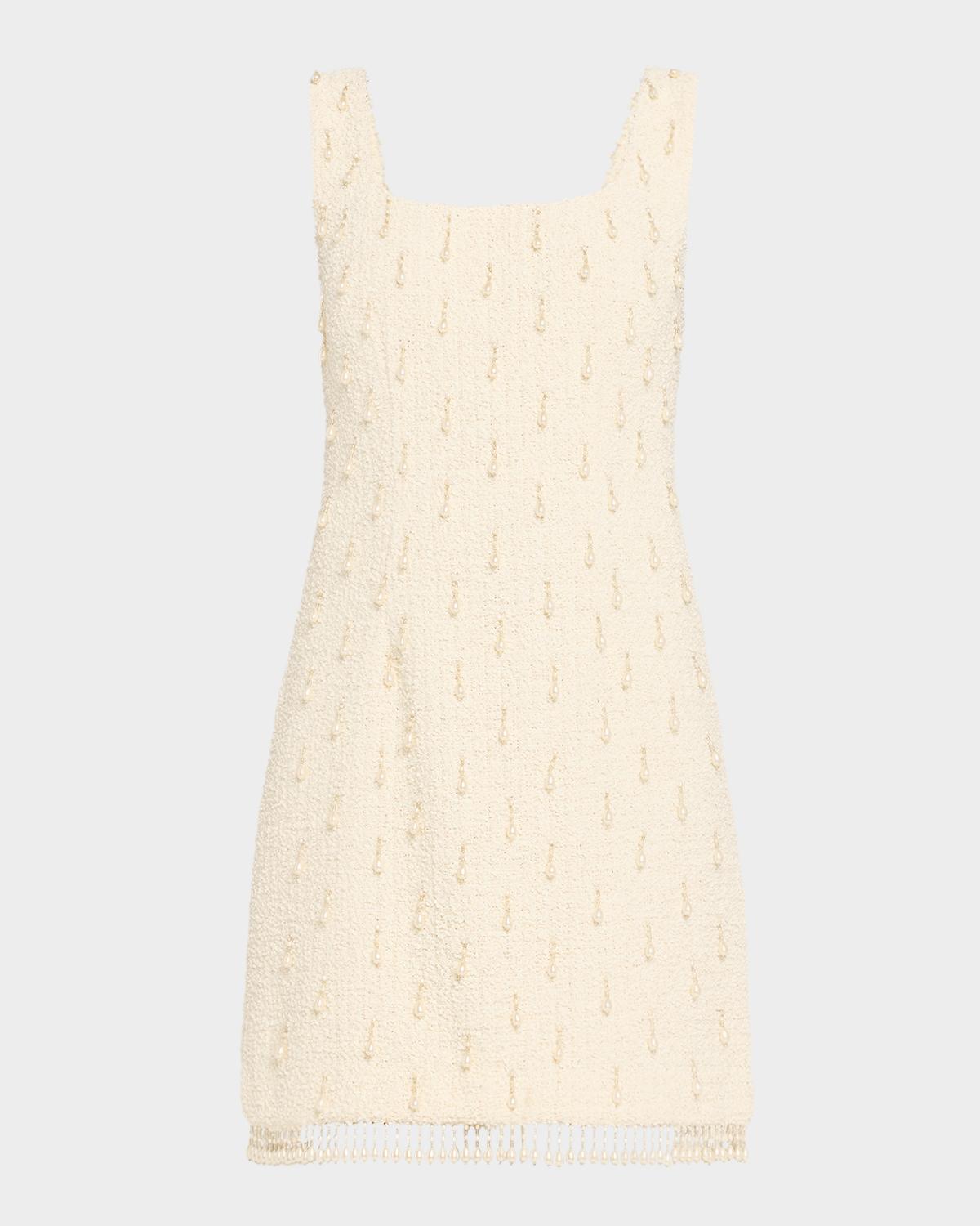 Kobi Halperin Amelia Sleeveless Beaded Boucle Mini Dress