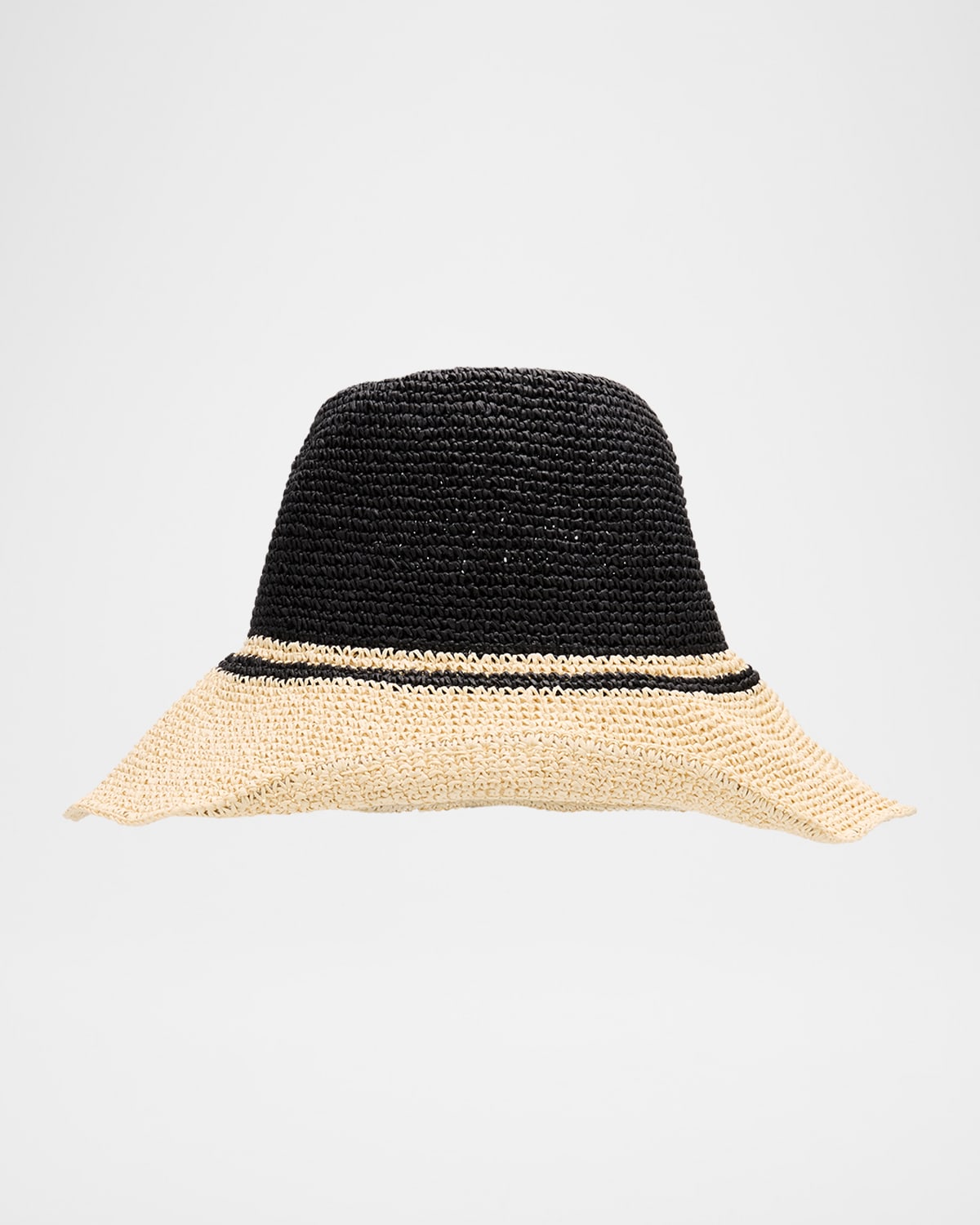 Toteme Two-Tone Paper Straw Hat