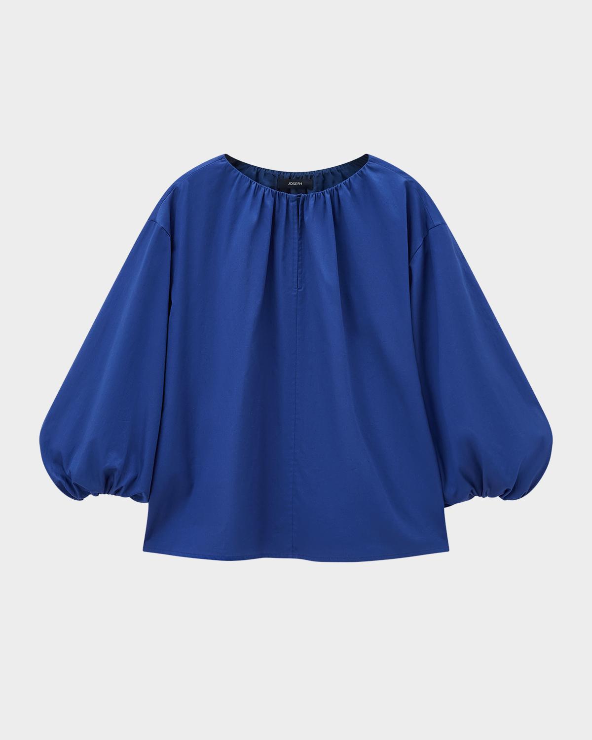 Joseph Godin Balloon-Sleeve Cotton Sateen Blouse