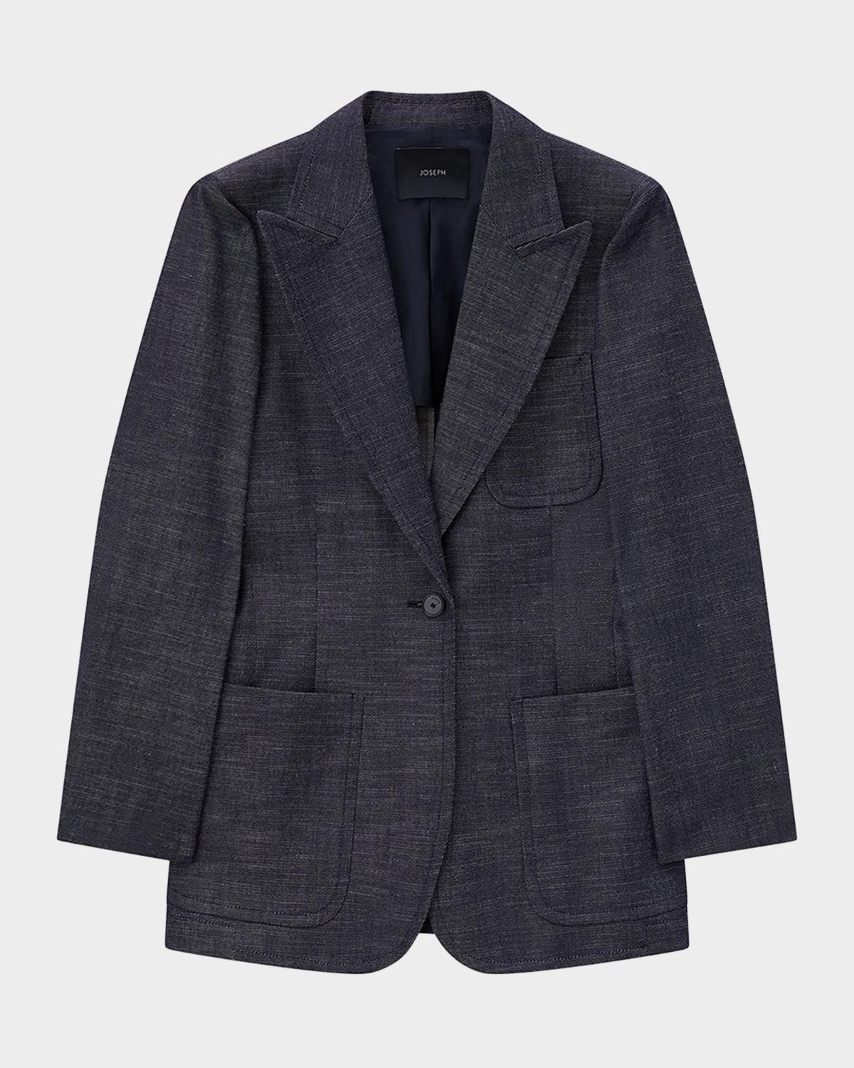 Joseph Cassini Single-Button Denim Jacket