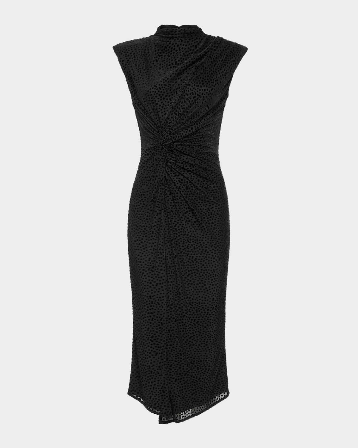 Ramy Brook Lee Mock-Neck Midi Dress