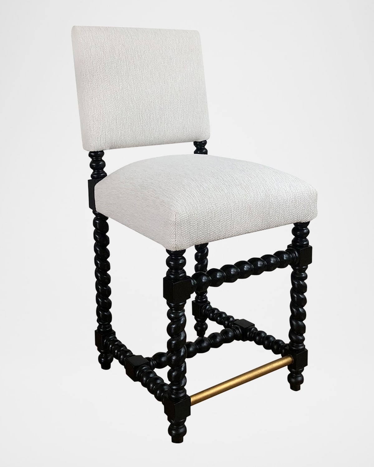 Peninsula Home Collection Cordoba 25" Counter Stool In Black