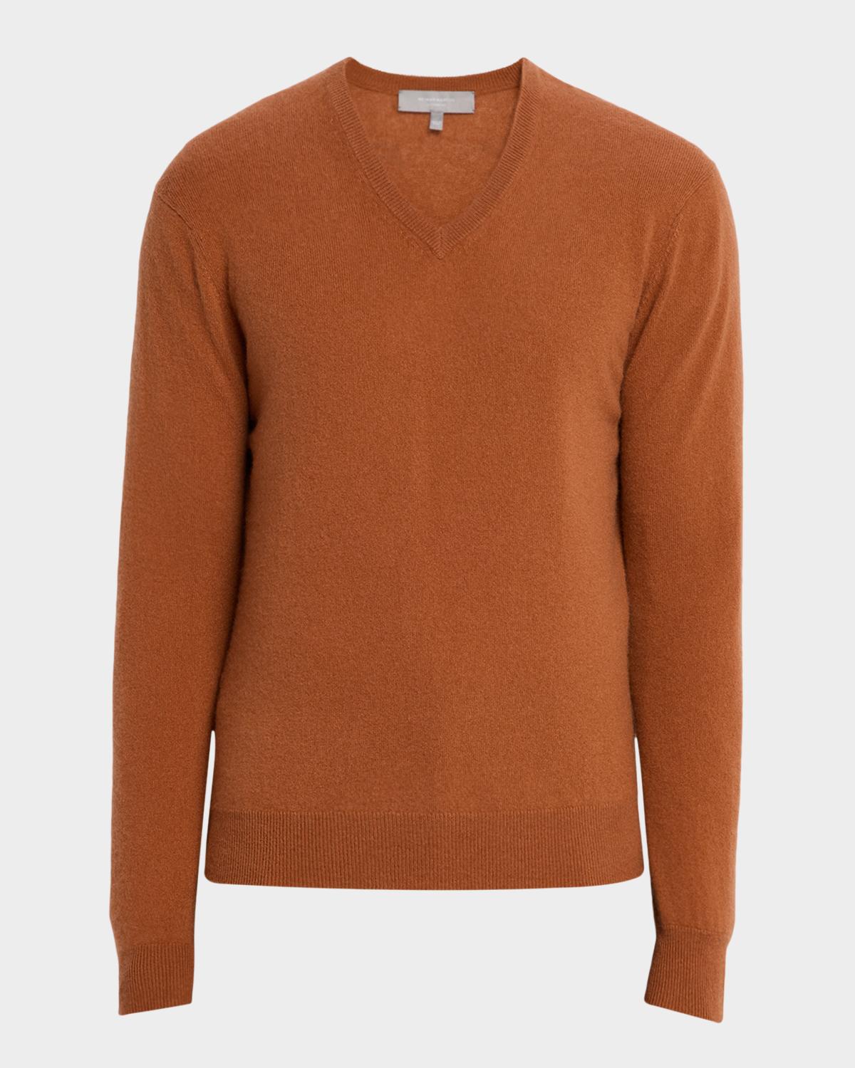 Neiman Marcus Men's Cashmere V-Neck Sweater