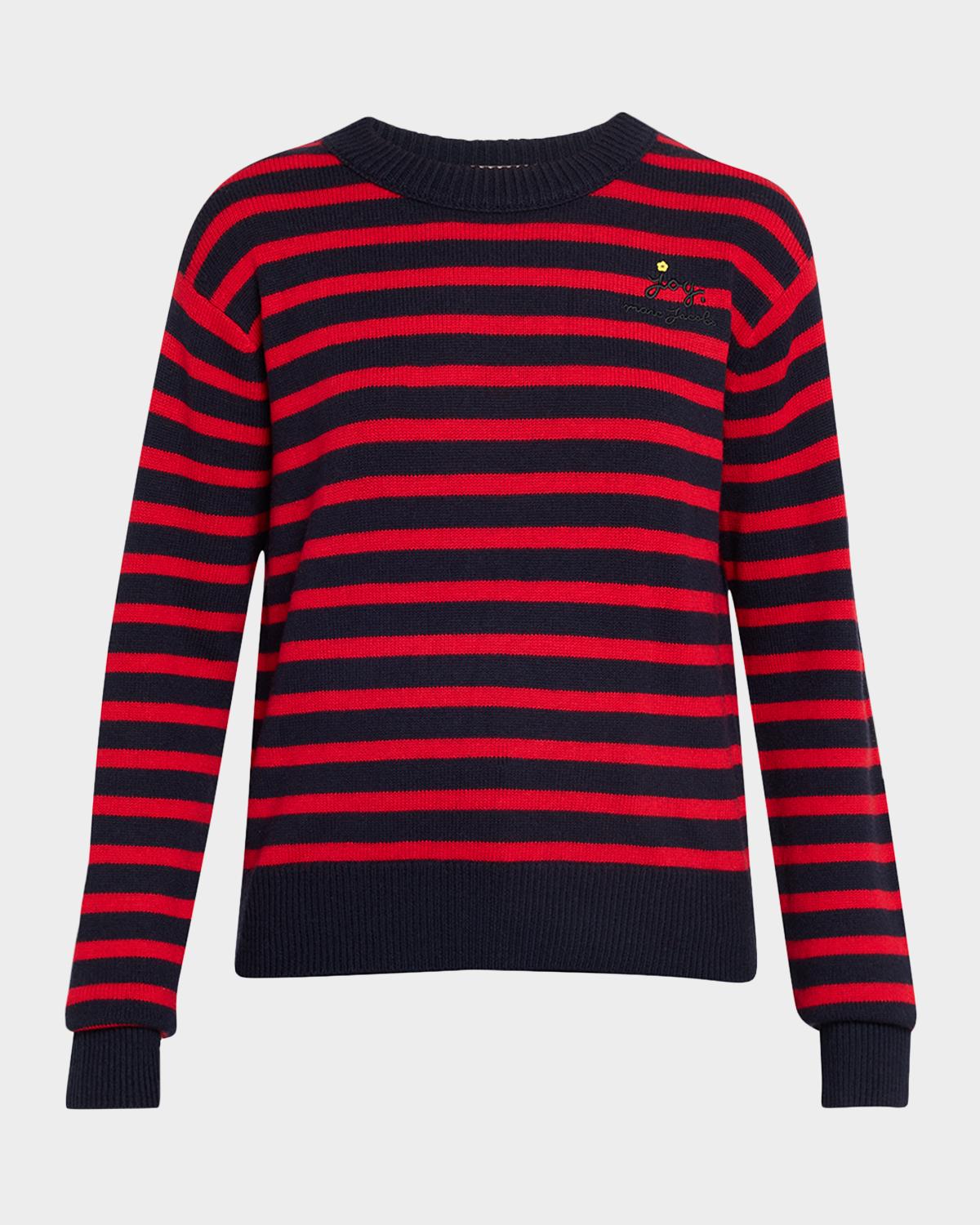 Marc Jacobs Joy Striped Crewneck Sweater