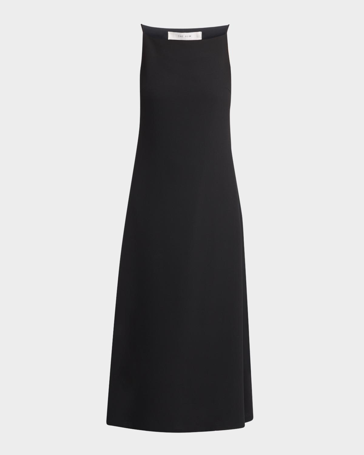 The Row Seraphina High-Neck Sleeveless Midi Dress