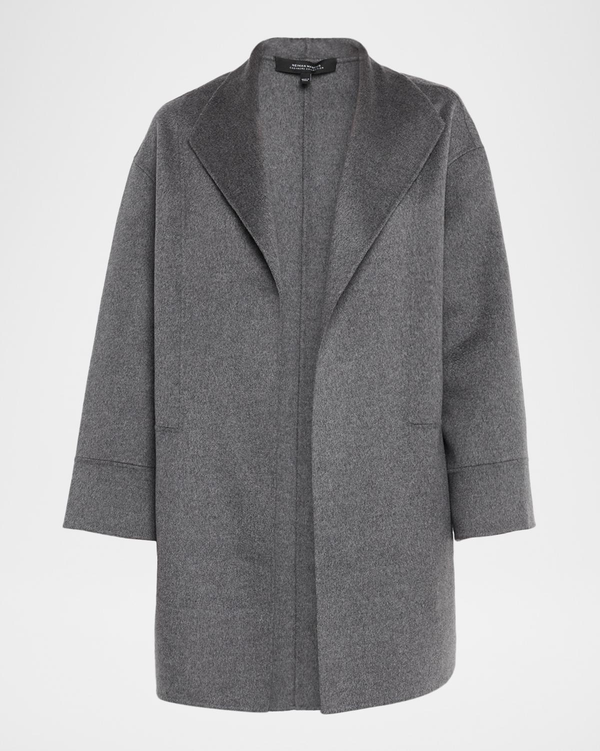 Neiman Marcus Cashmere Collection Double-Faced Cashmere Cardigan