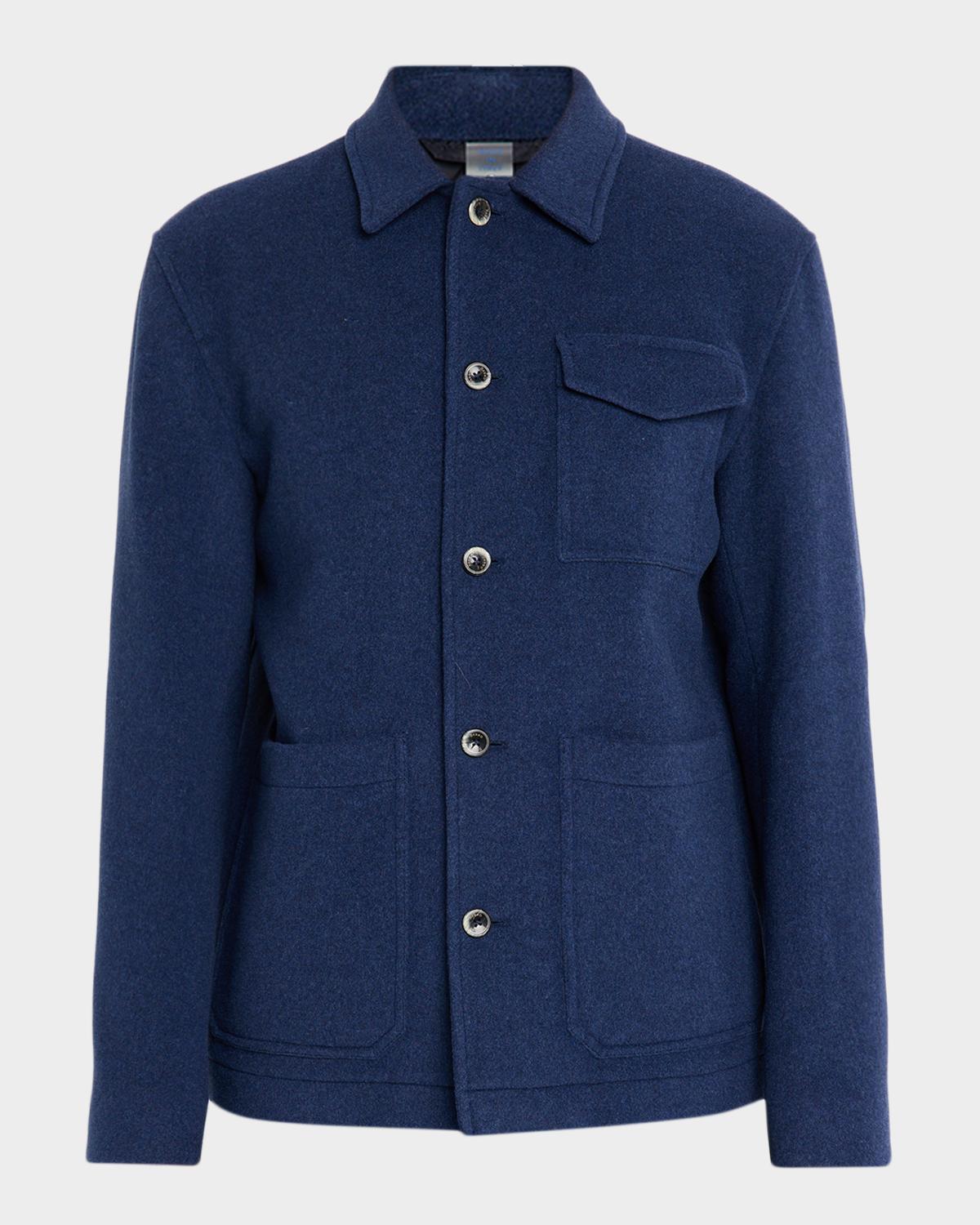 Herno Men's Field Jacket in Soft Recycled Wool