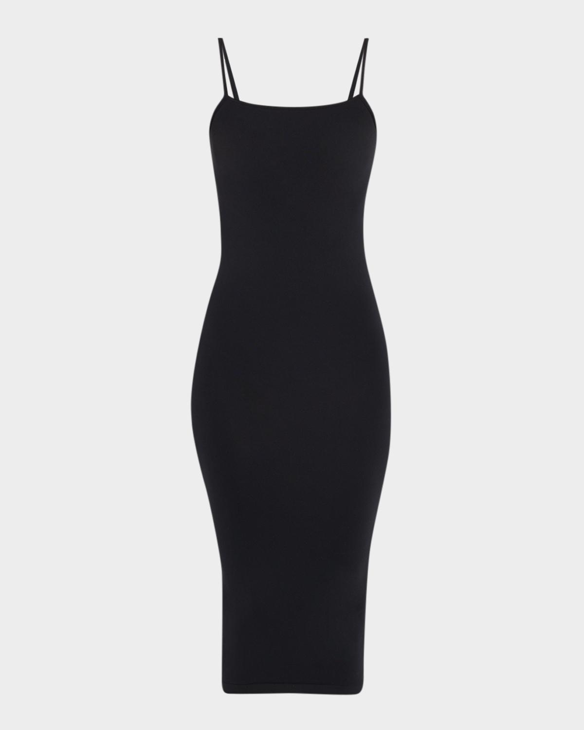 Wolford Fatal Sleeveless Bodycon Knit Velvet Midi Dress