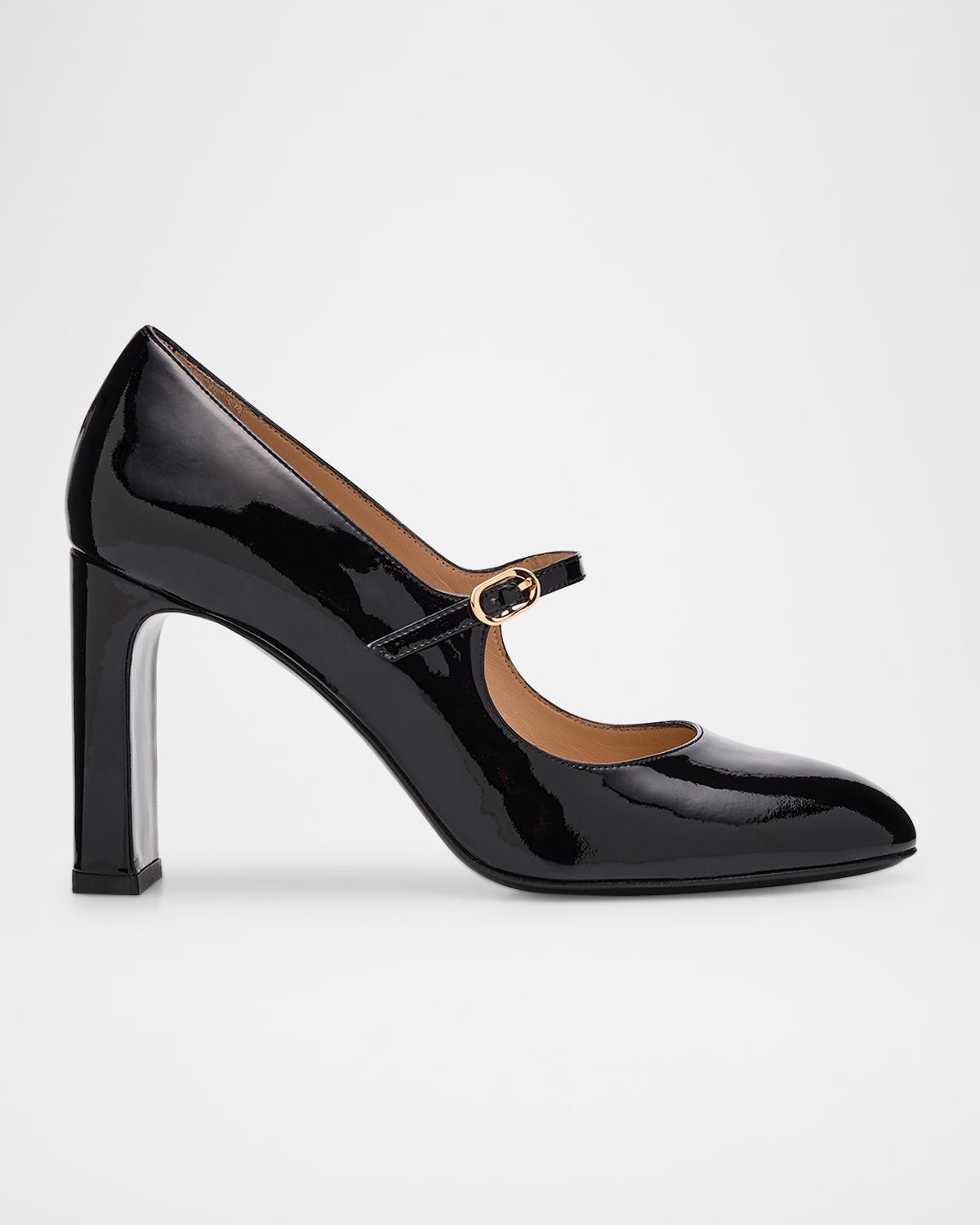 Stuart Weitzman Babette Patent Leather Mary Jane Pumps