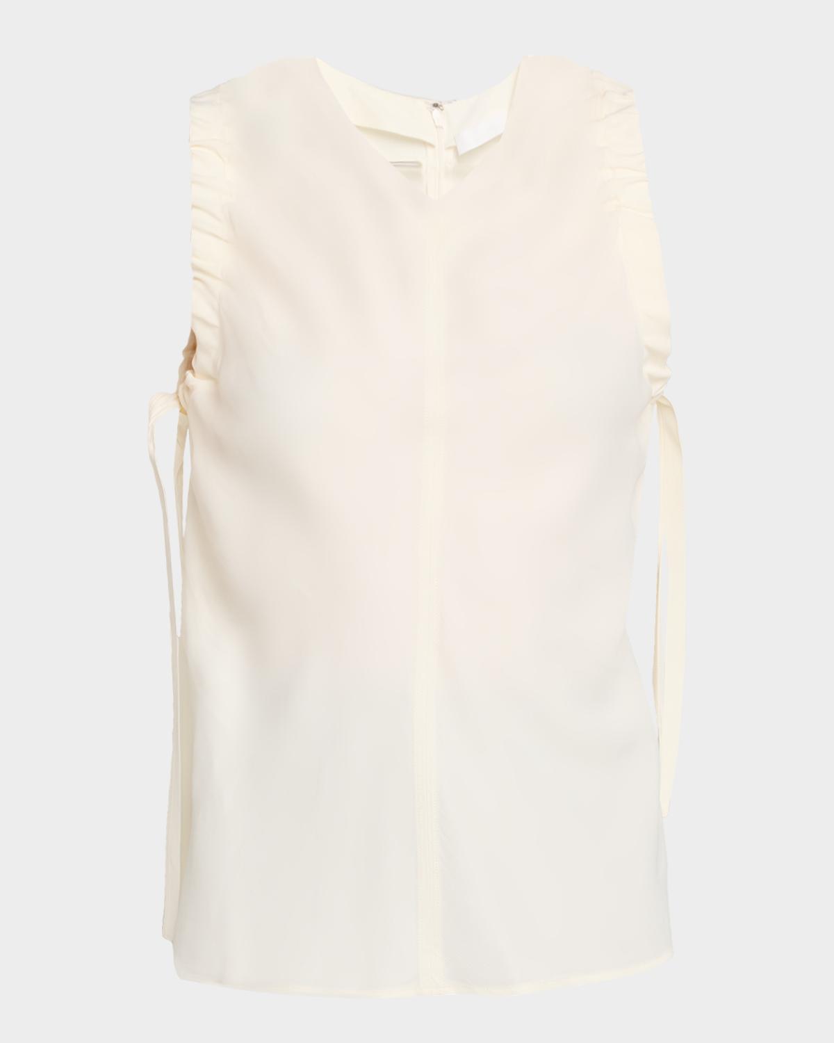 Helmut Lang Ruched Sleeveless Top