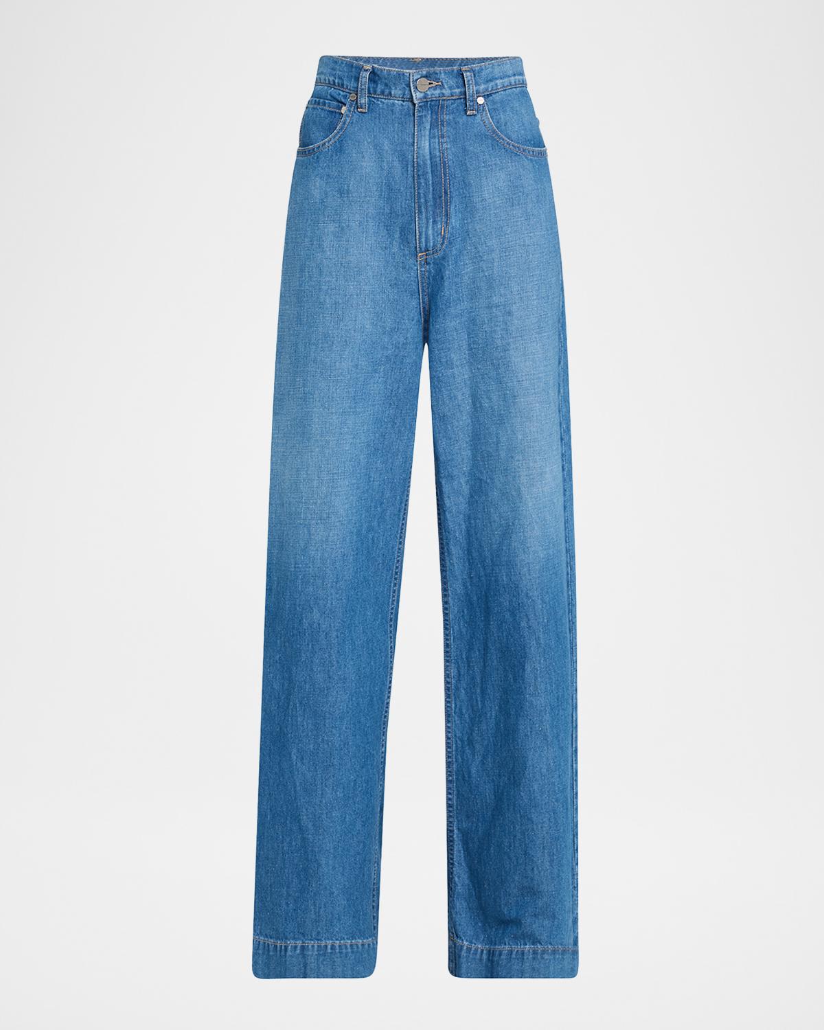 TWP McDougal St Wide-Leg Denim Pants