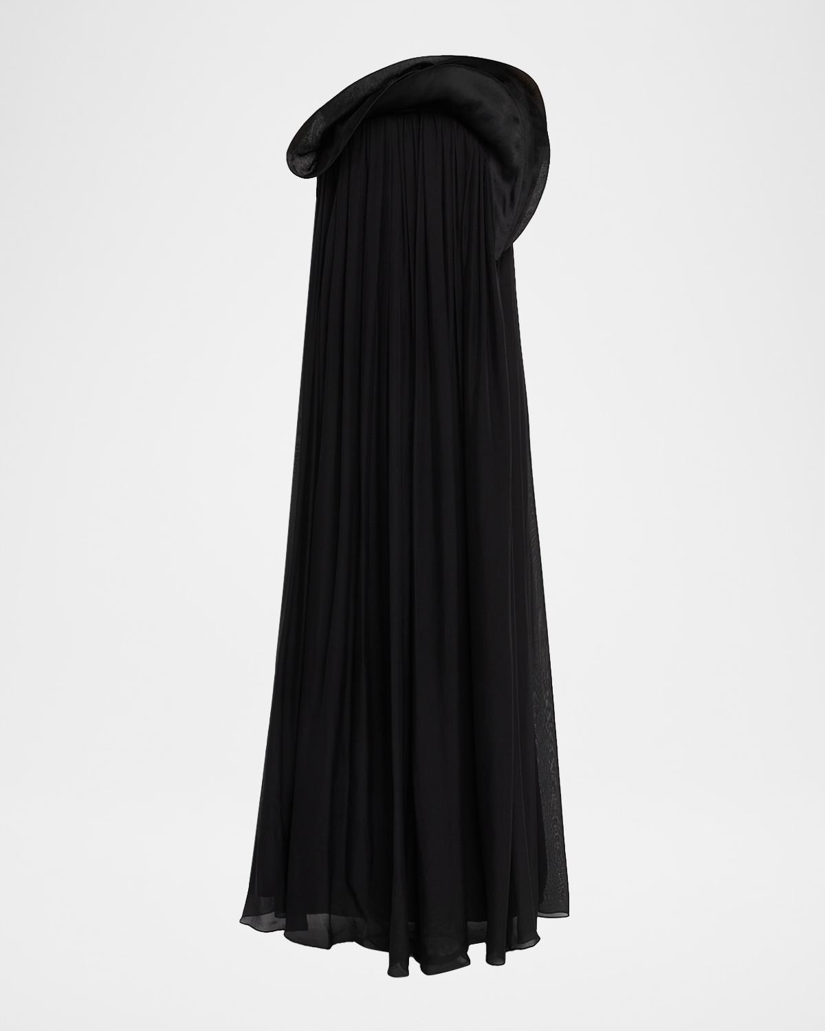 Gaurav Gupta Waterfall Sculptural Ruffle Strapless Gown