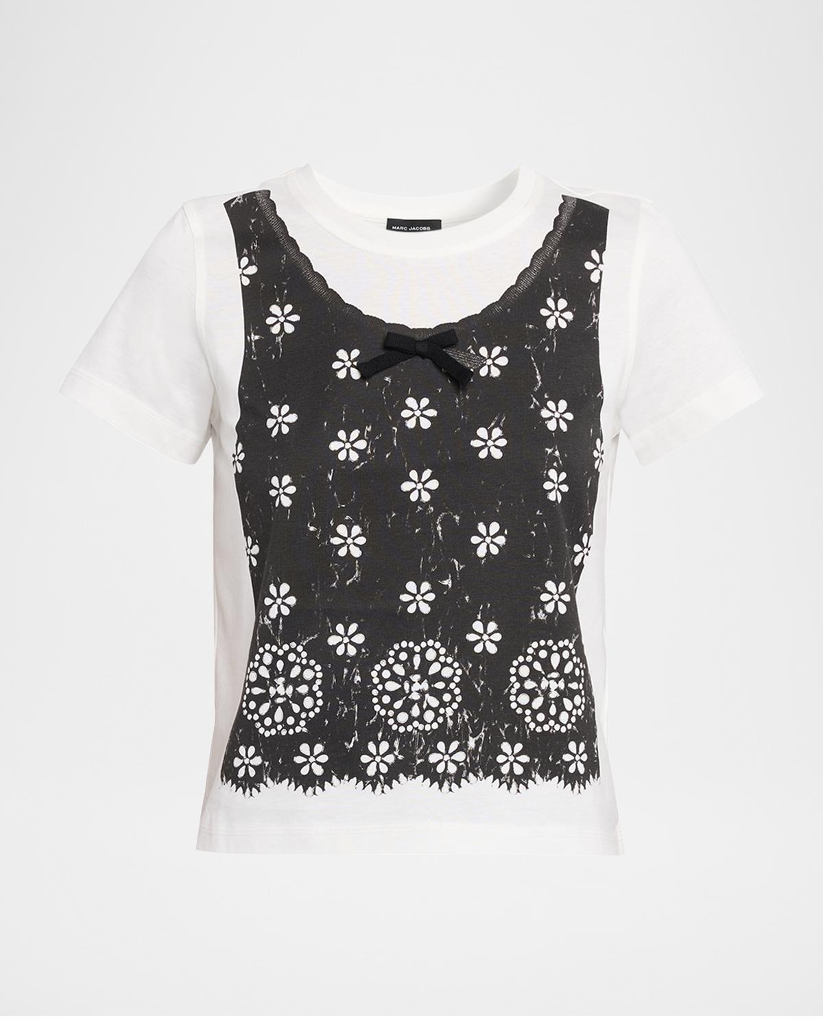 Marc Jacobs Trompe-L 'oeil Slim Crewneck Tee