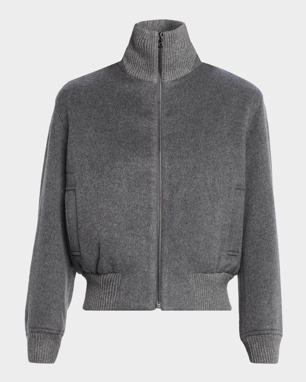 TSE Cashmere Double-Faced Cashmere Bomber Jacket