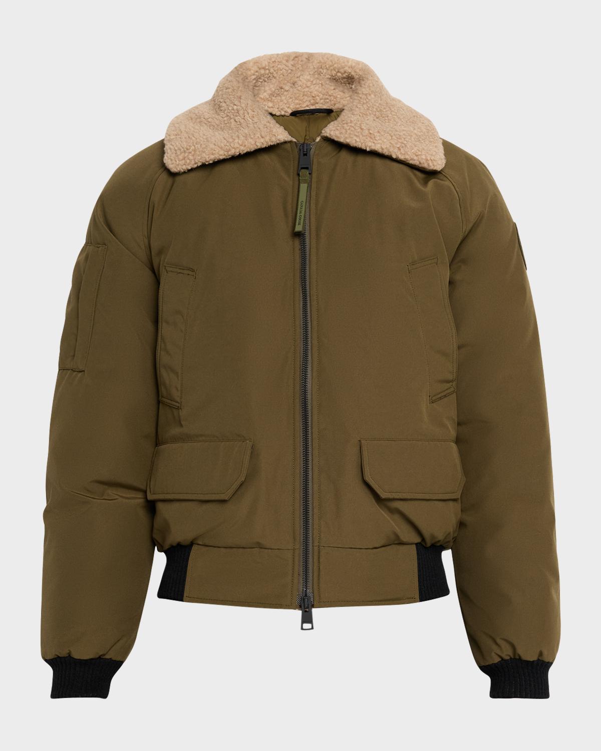 Canada Goose Men's Chilliwack Fleece-Collar Down Bomber Jacket