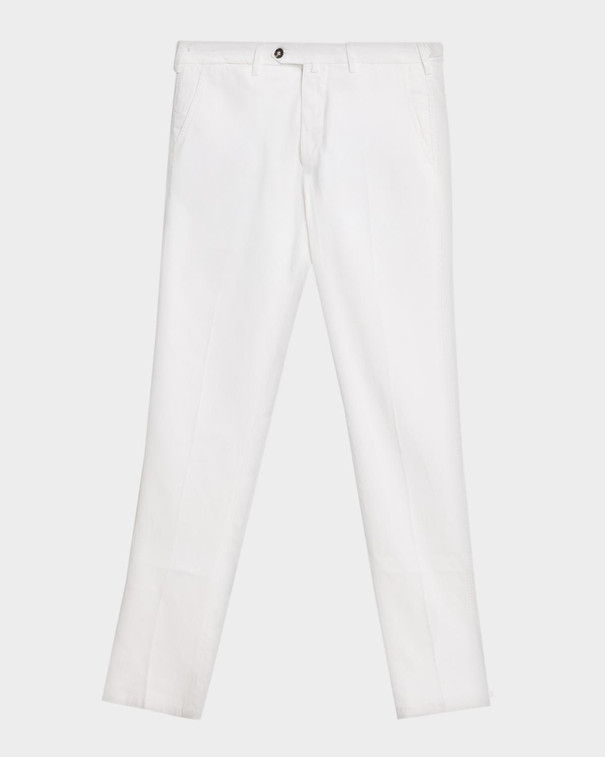 Sartorio Men's Wool Flat-Front Trousers