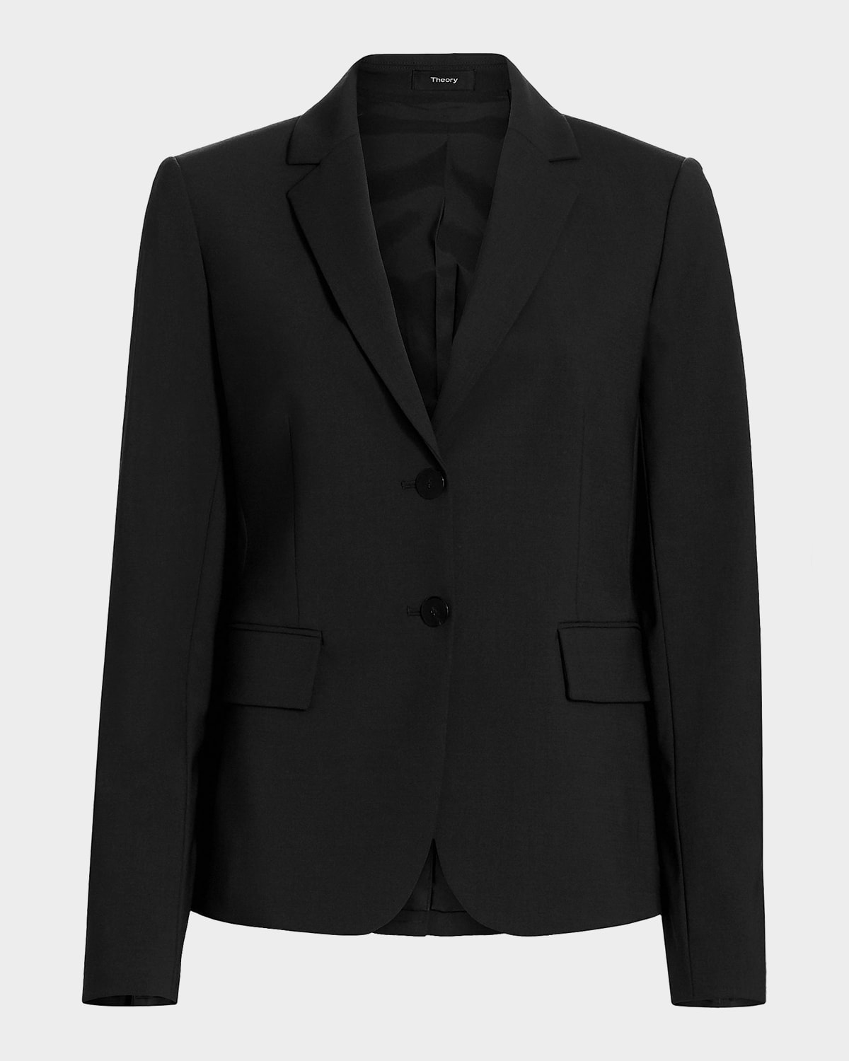 Theory Carissa Wool Blazer In Blk