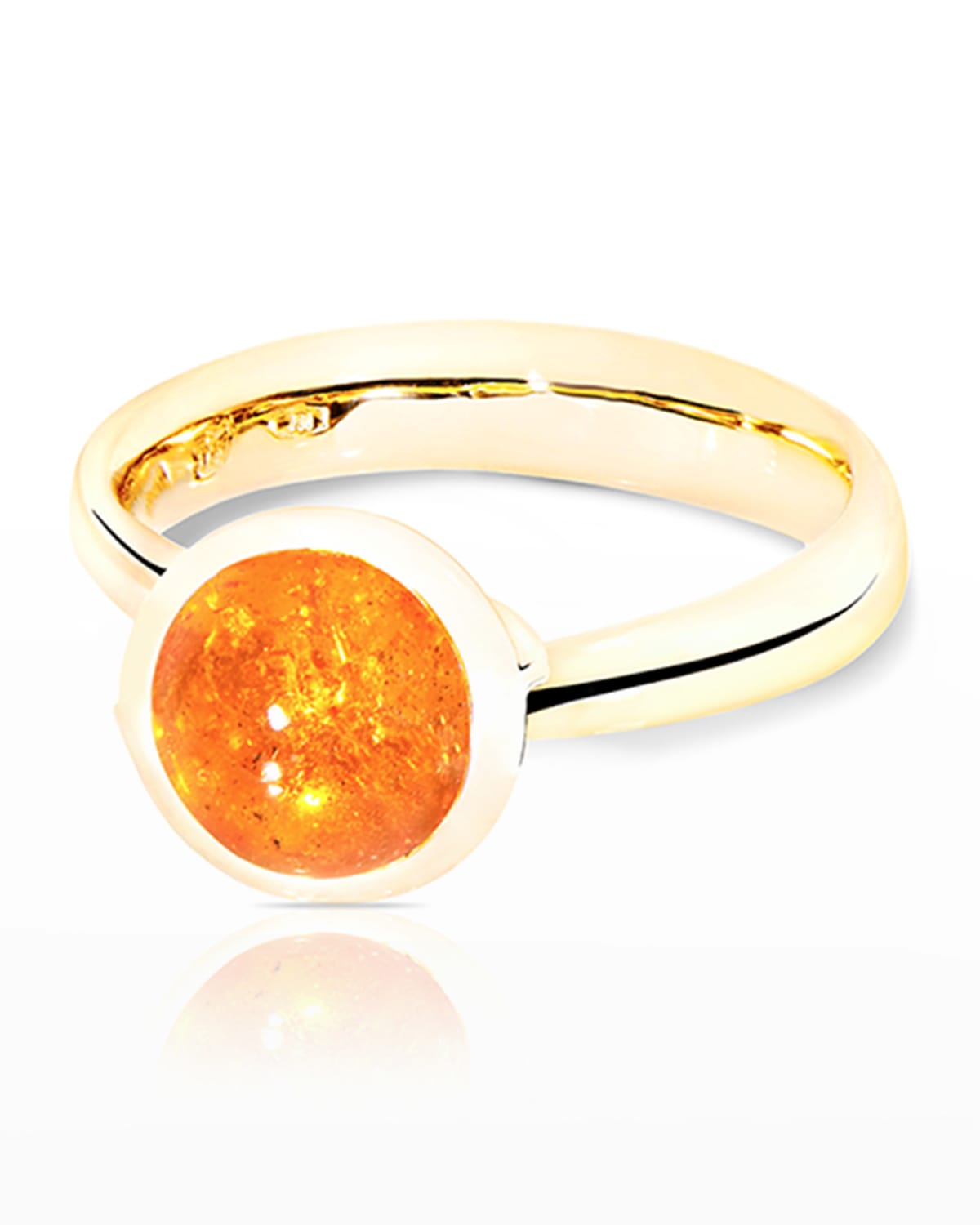 Tamara Comolli 18k Yellow Gold Small Mandarin Garnet Ring, Size 7