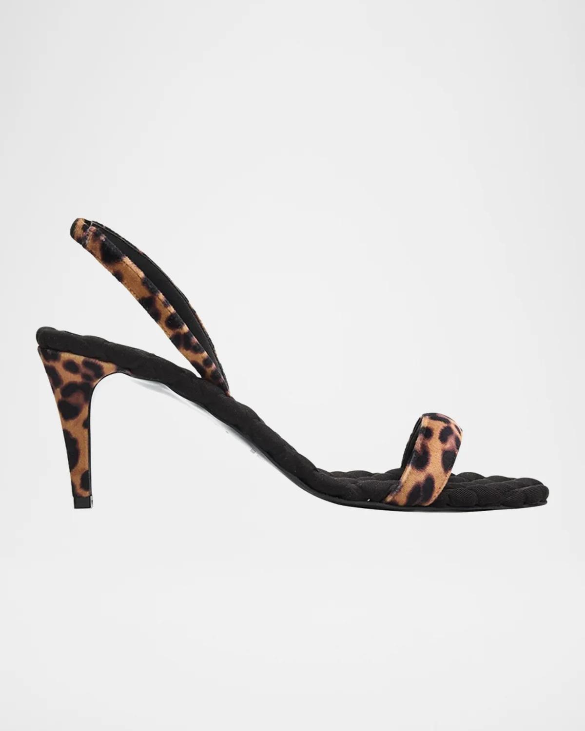 Aera Claudia 75mm Vegan Leather Slingback Sandals In Multi