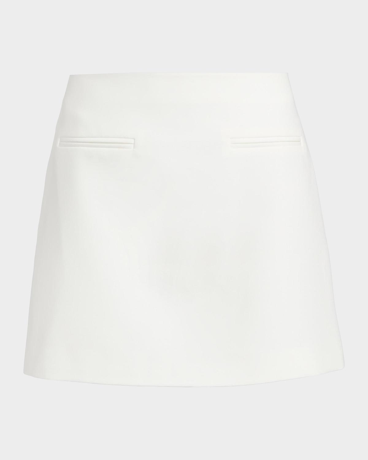 Milly A-Line Cady Mini Skirt
