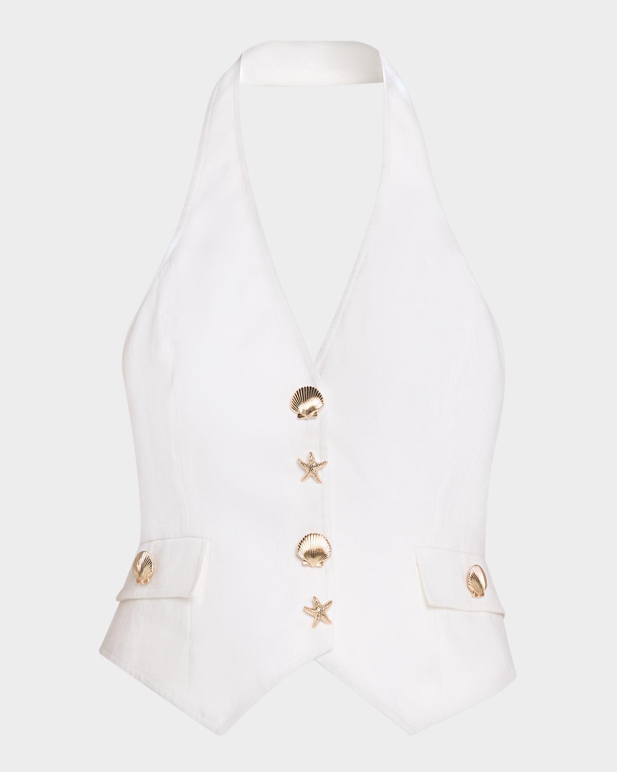 Cara Cara Prescott Linen Halter Top