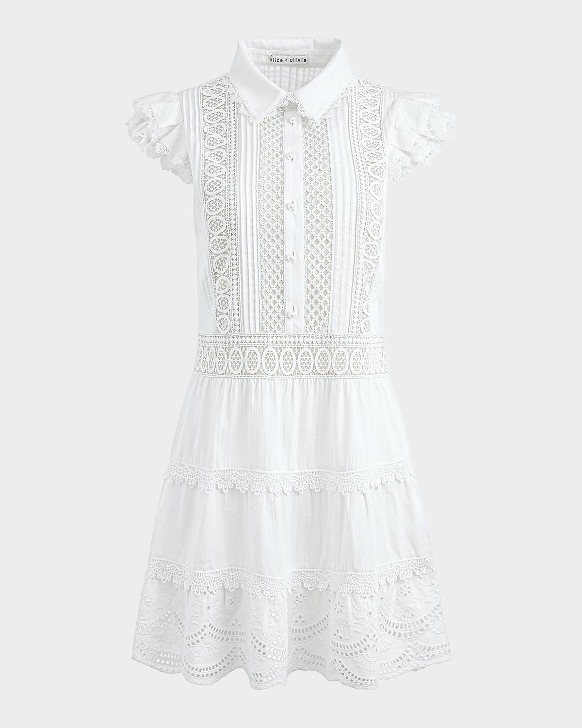 ALICE + OLIVIA Meeko Cotton Mini Shirtdress