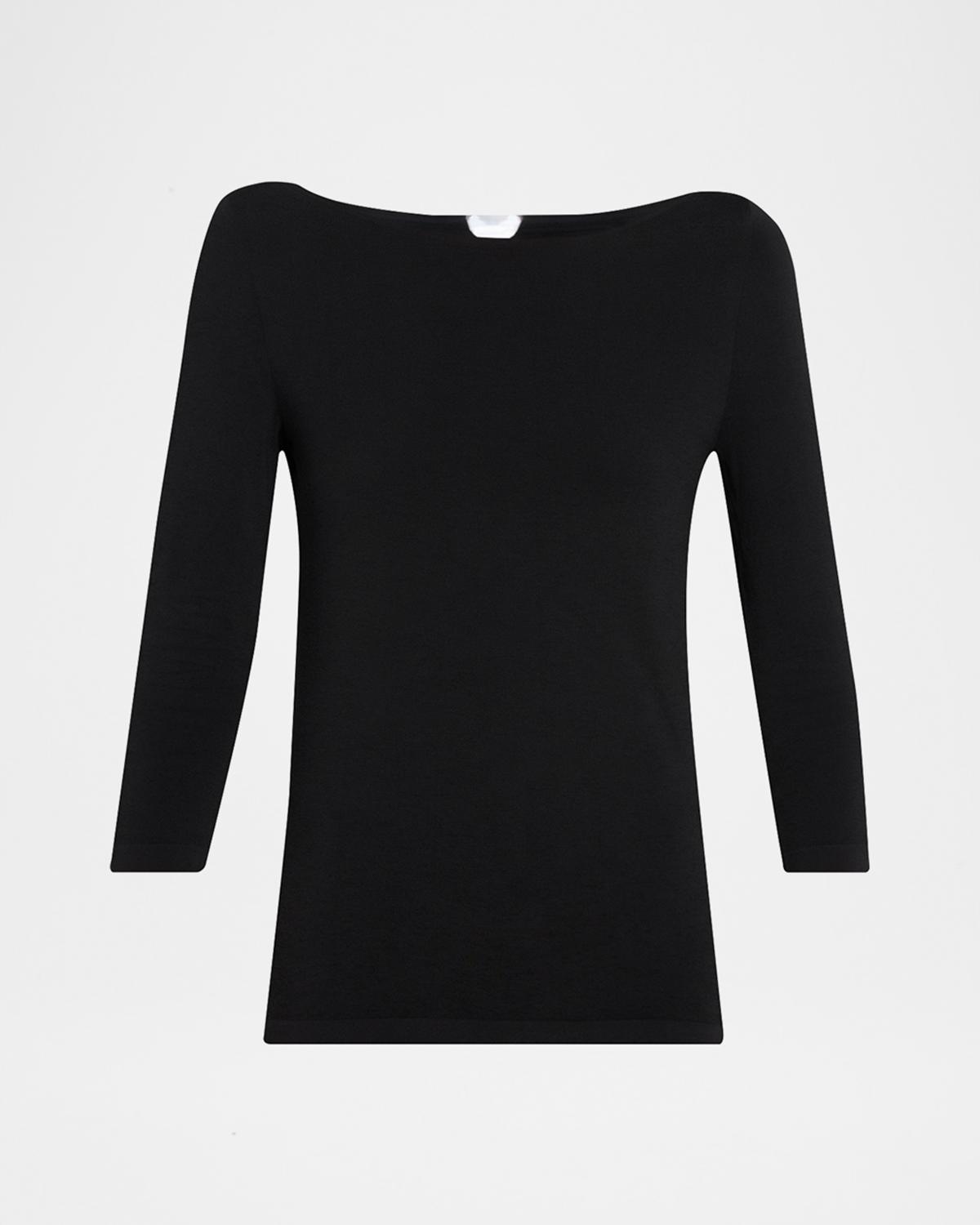 Wolford Cordoba Boatneck Stretch Cotton Top