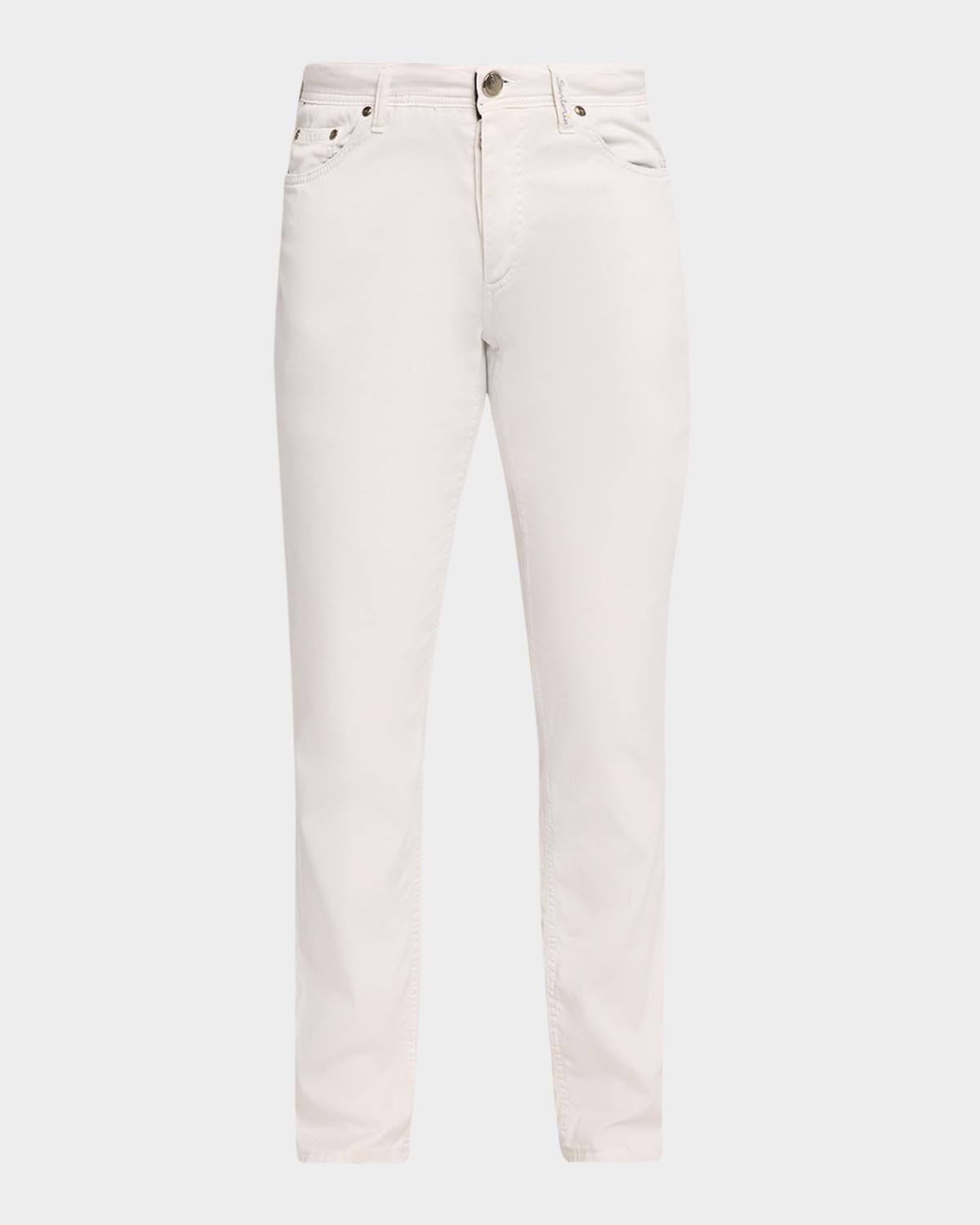 Sartorio Men's Cotton-Blend Slim Five-Pocket Pants
