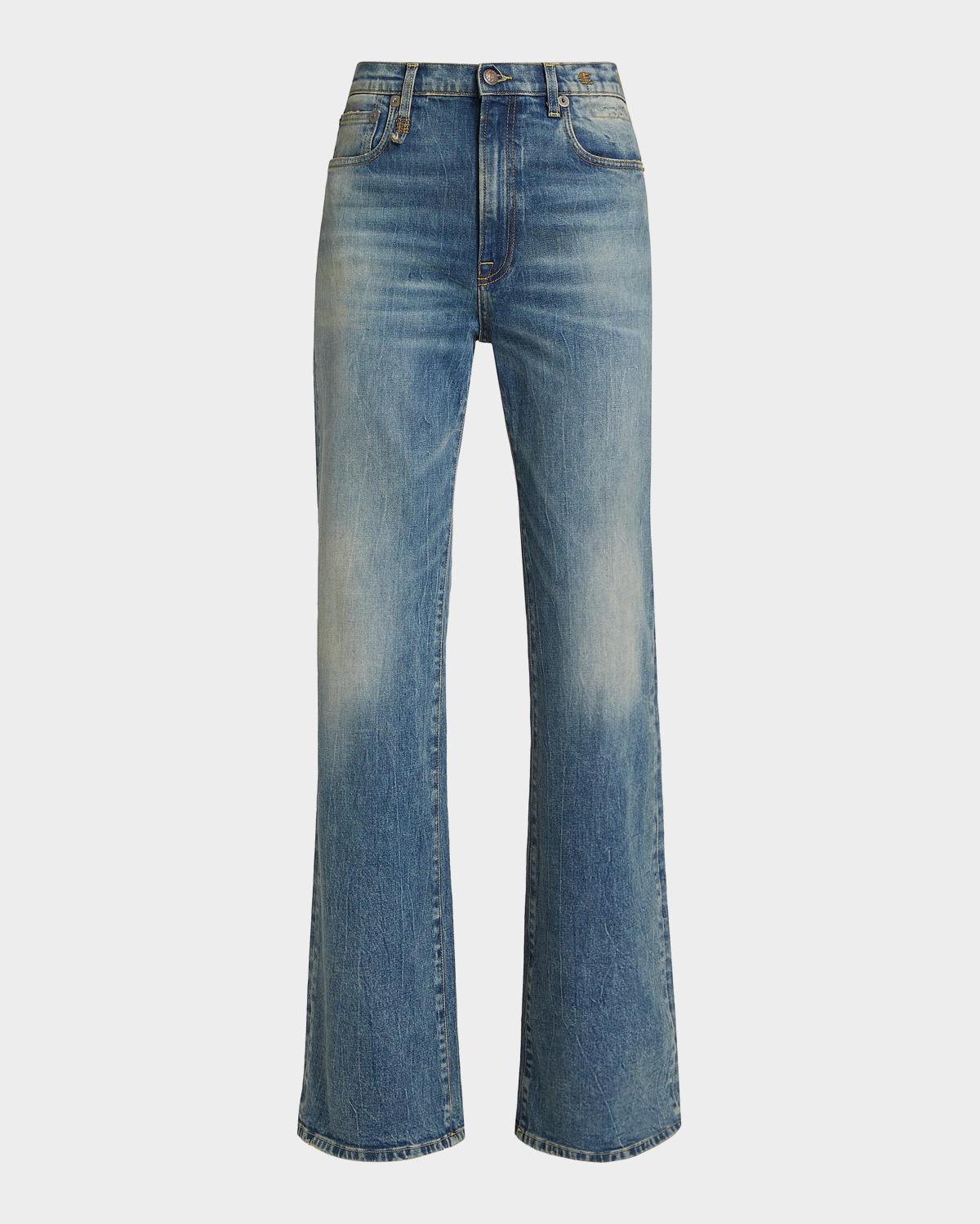 R13 Jane High-Rise Boot-Cut Jeans
