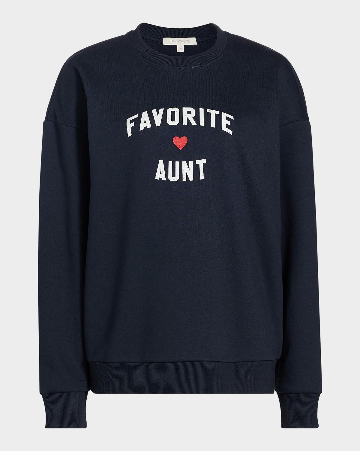 Favorite Daughter Favorite Aunt Heart Logo Sweatshirt