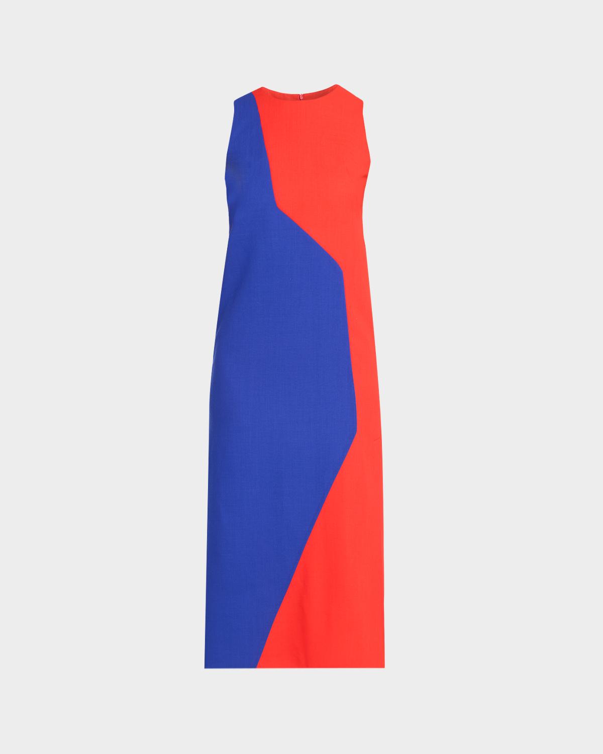 Akris Colorblock Midi Sheath Dress