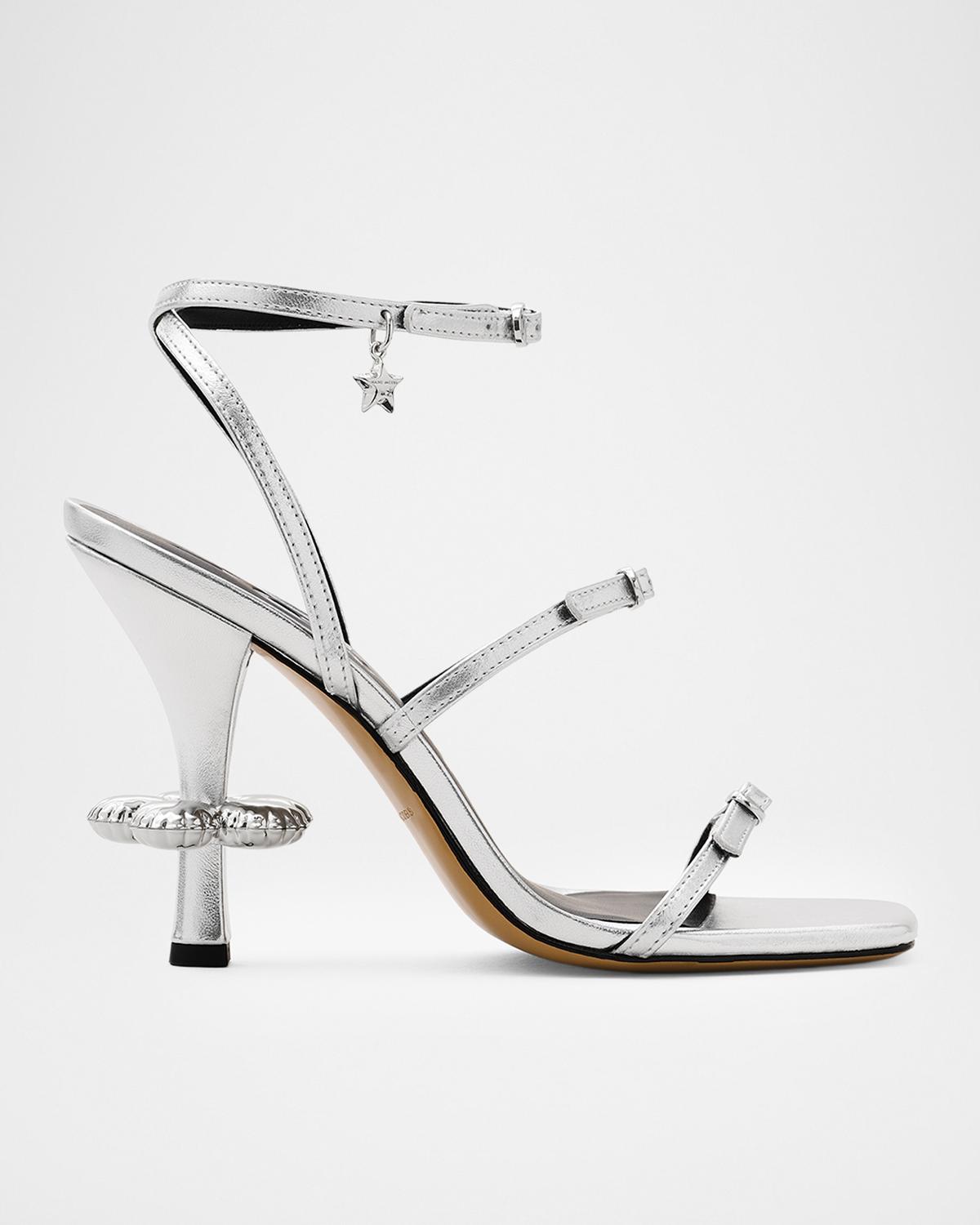 Marc Jacobs The Metallic Leather Daisy Sandals
