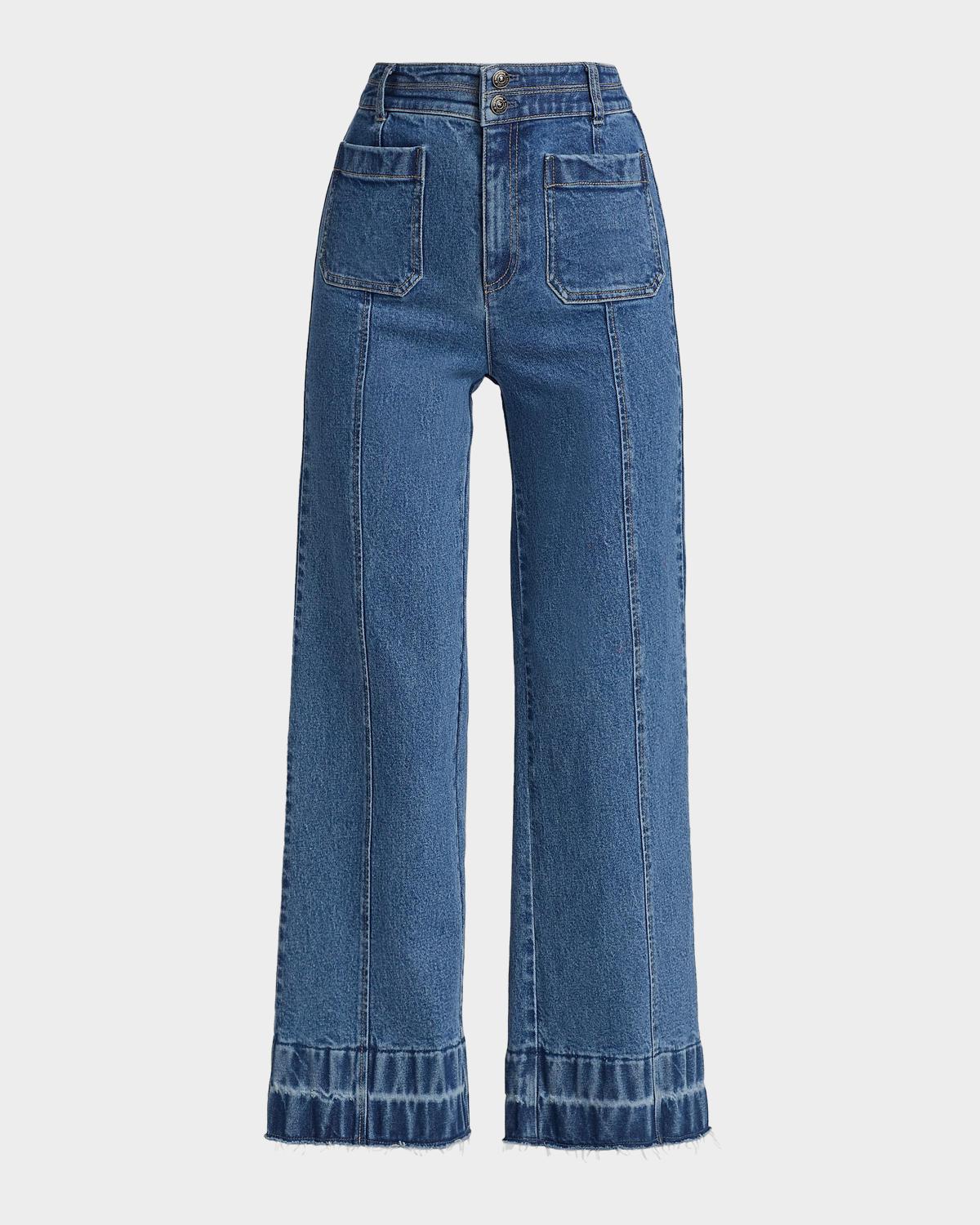 Likely Dorothea Wide-Leg Denim Pants