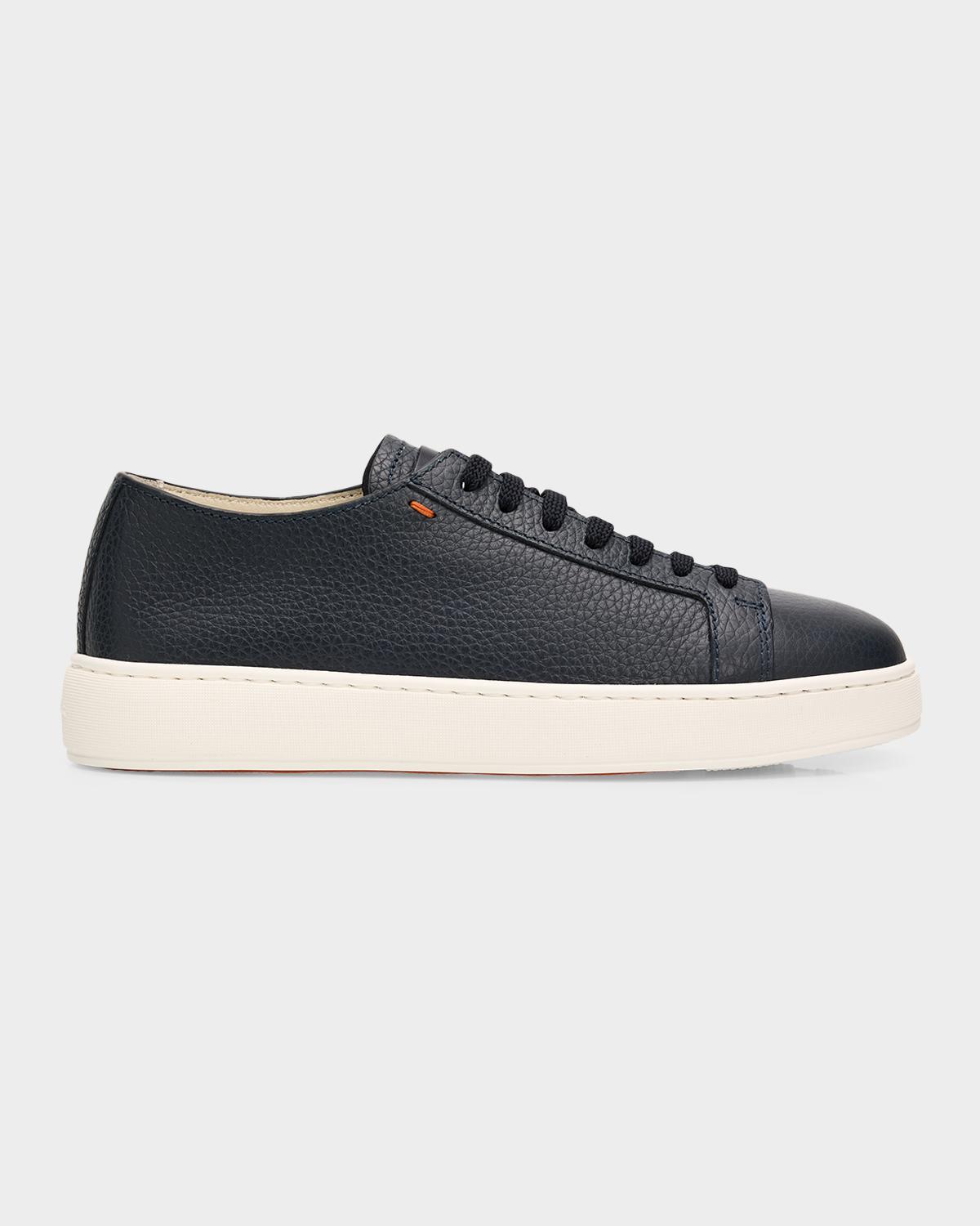 Men & apos;s Leather Low-Top Sneakers