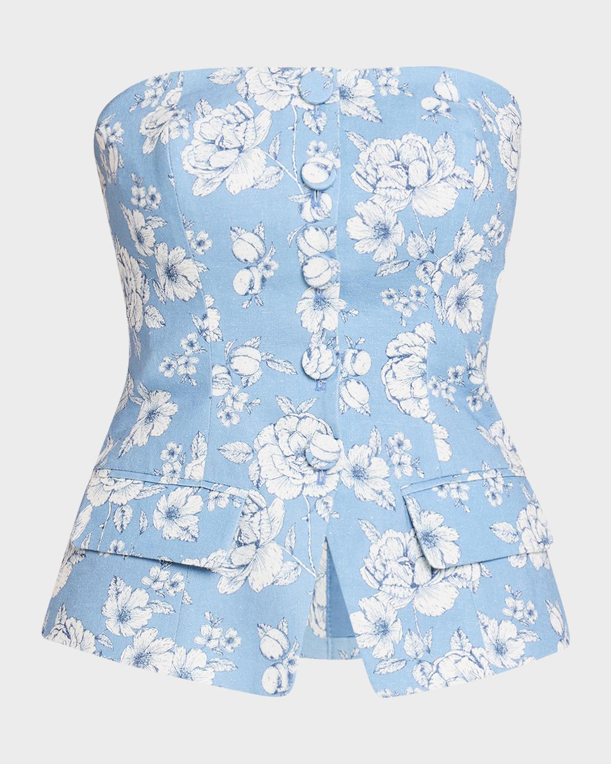 Generation Love Quinn Linen Bustier
