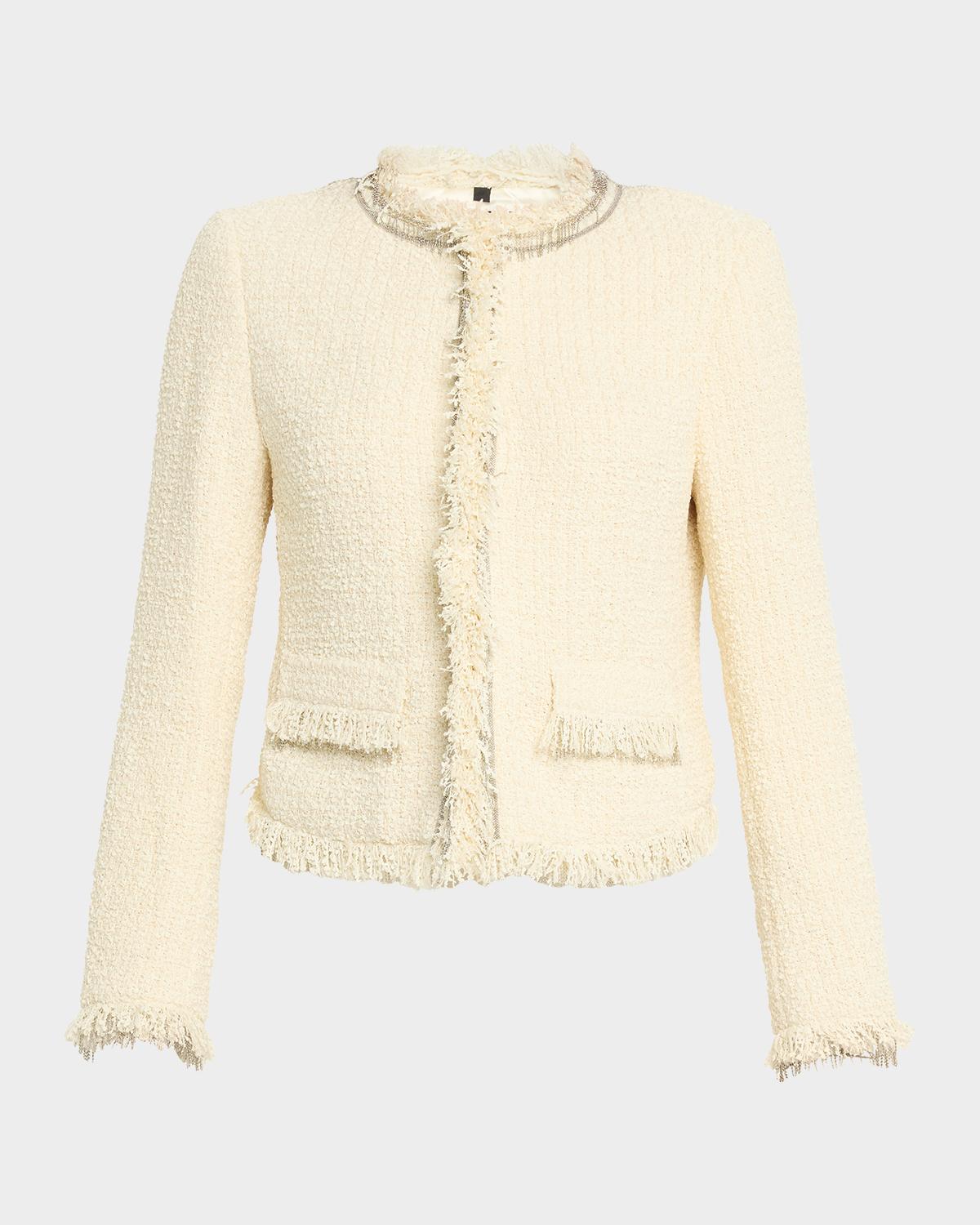 Kobi Halperin Lando Fringe-Trim Boucle Jacket