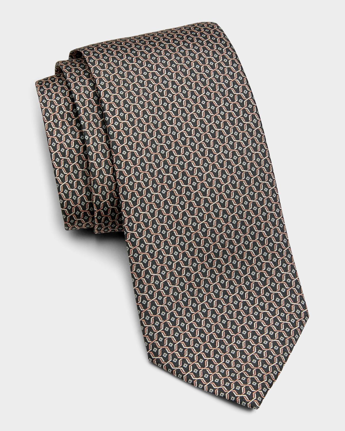 Canali Men's Geometric Silk Tie
