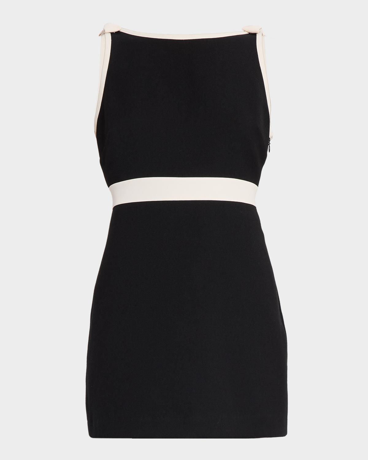 LoveShackFancy Catrice Backless Tailored Mini Dress