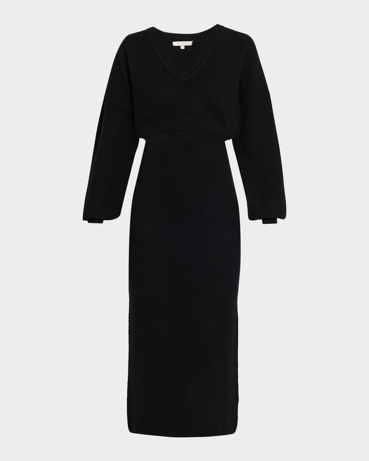 Favorite Daughter The Ava Chevron Knit Midi Dress
