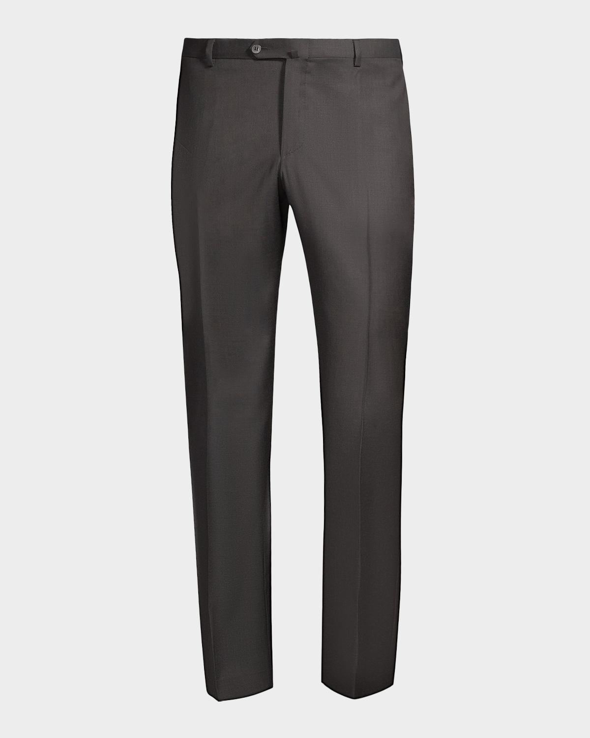 Isaia Men's Gregory Basic Wool Trousers